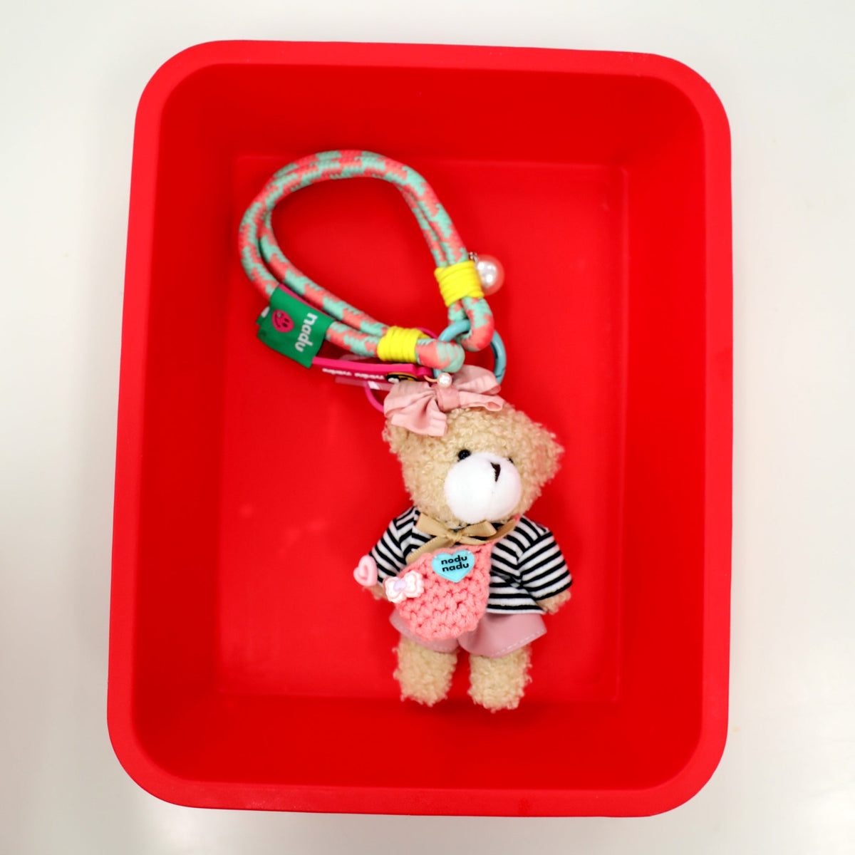CHARM QUOTE IN PINK "BELLA BEAR"