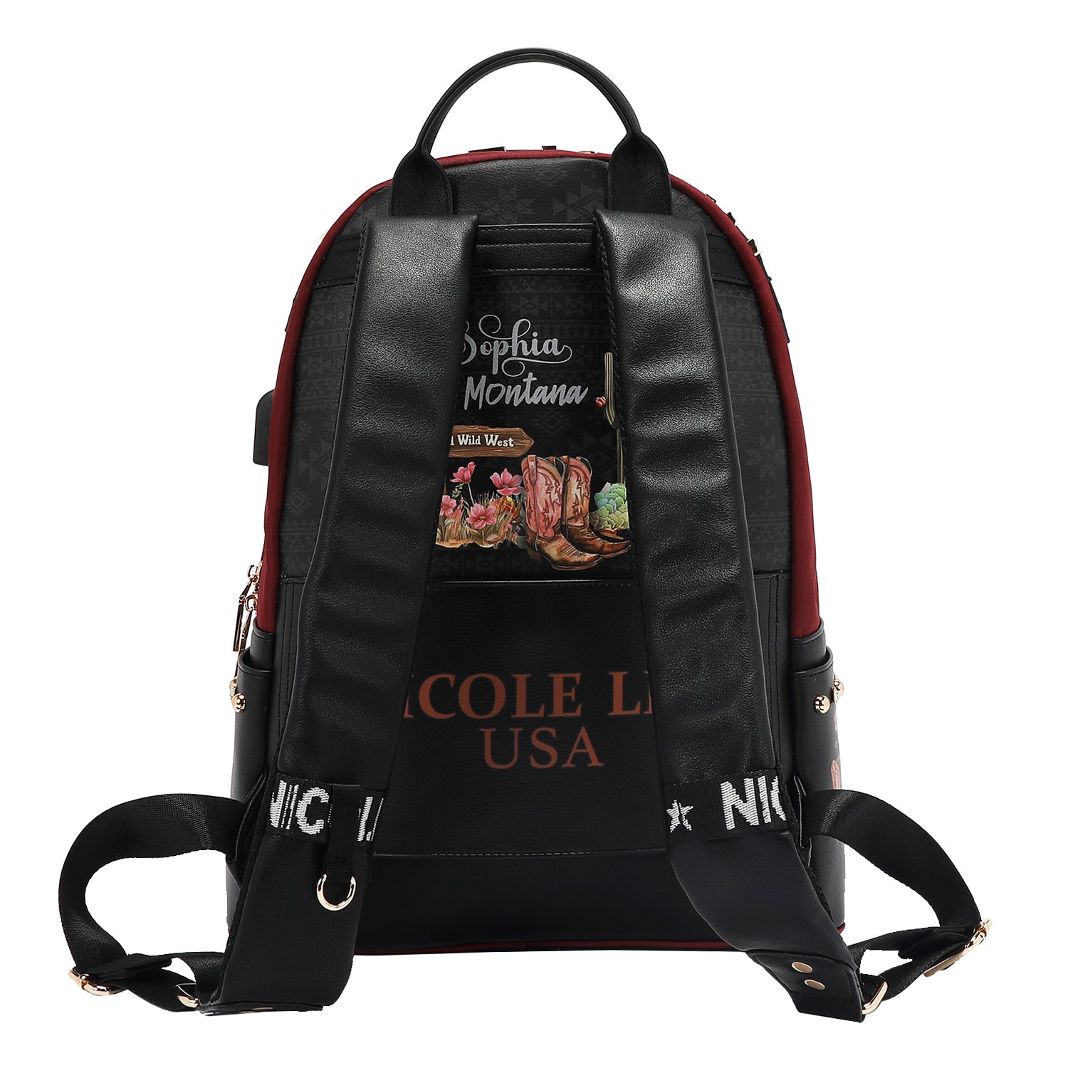 LAPTOP BACKPACK WITH USB CHARGING PORT (<tc>SOFIA MONTANA</tc>)