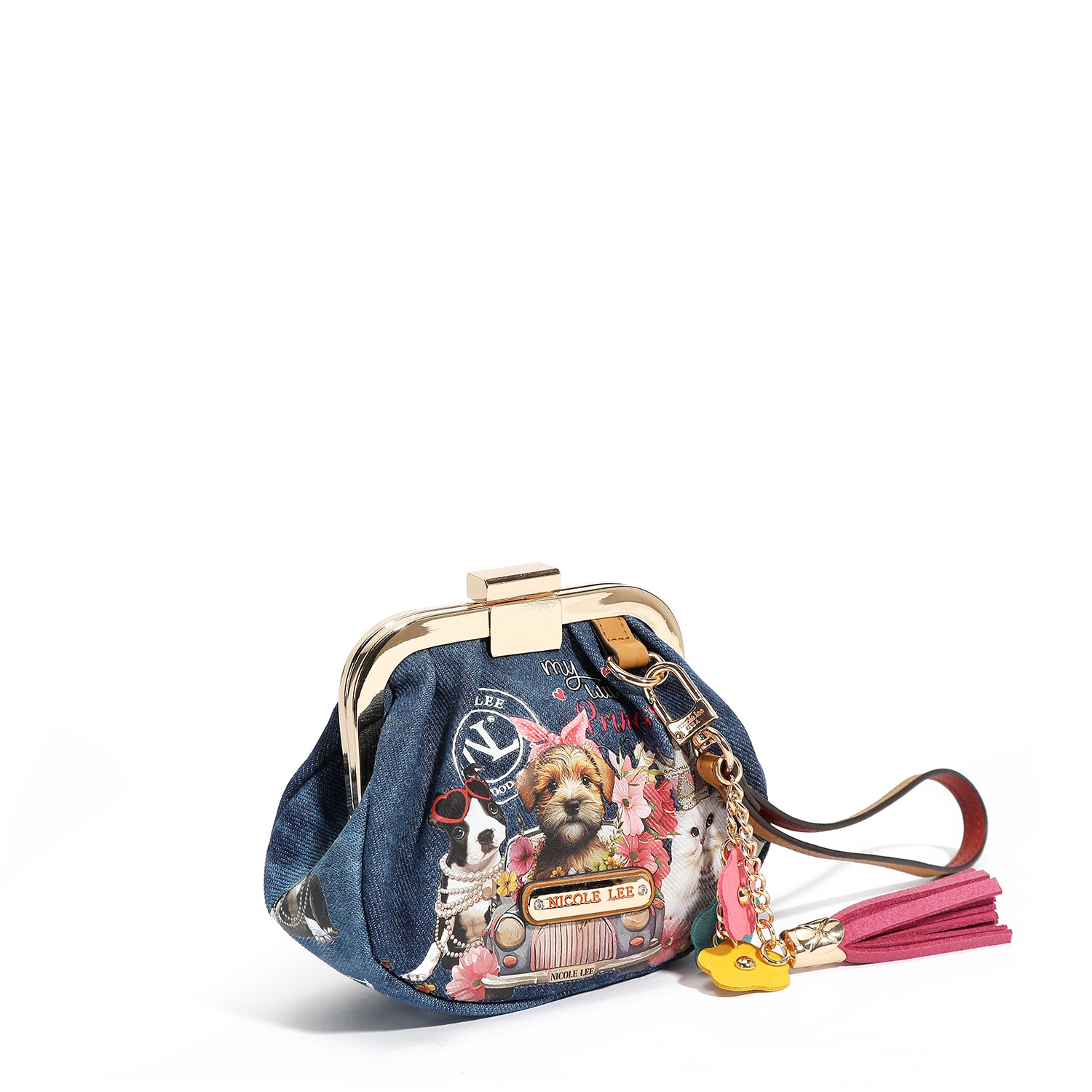 MINI SAC À MAIN AVEC SANGLE EN DENIM (<tc>FAMILY YEARBOOK</tc>)