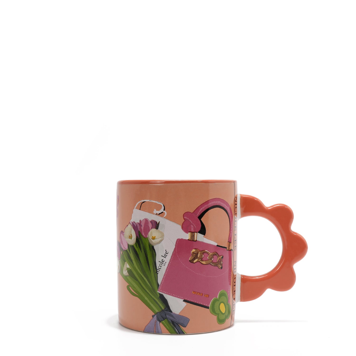 TAZA DE CERÁMICA PETAL (VIOLET BLOSSOM)