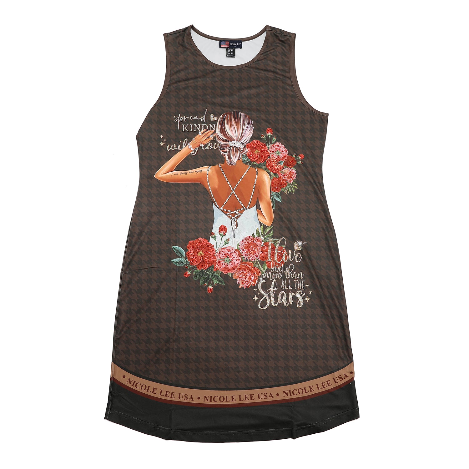 NICOLE LEE STRAP DRESS WITH SPARKLES (<tc>BLIND DATE</tc>)