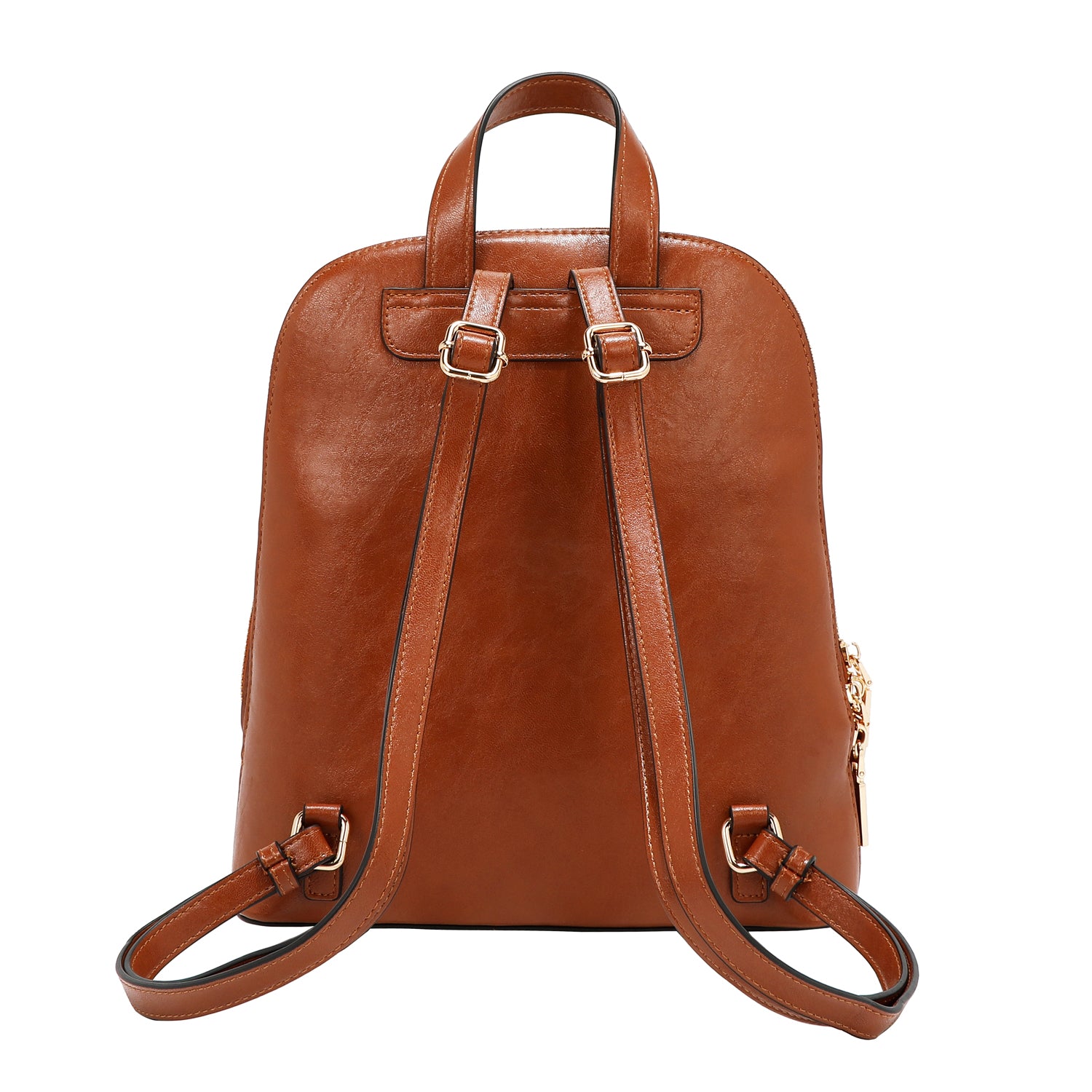 MOCHILA CON LOGOTIPO EN RELIEVE (MARRON)