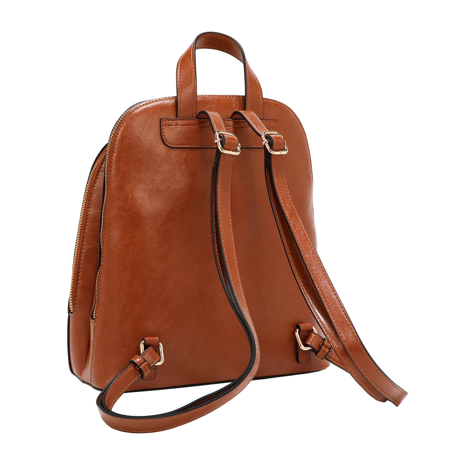 MOCHILA CON LOGOTIPO EN RELIEVE (MARRON)