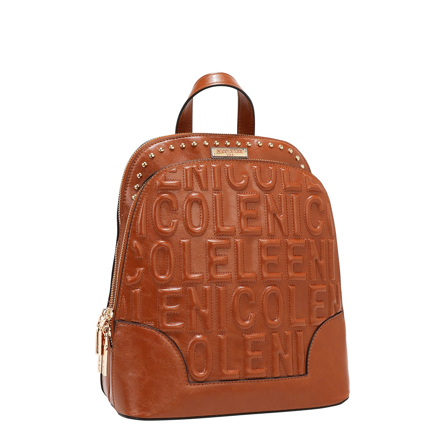 MOCHILA CON LOGOTIPO EN RELIEVE (MARRON)
