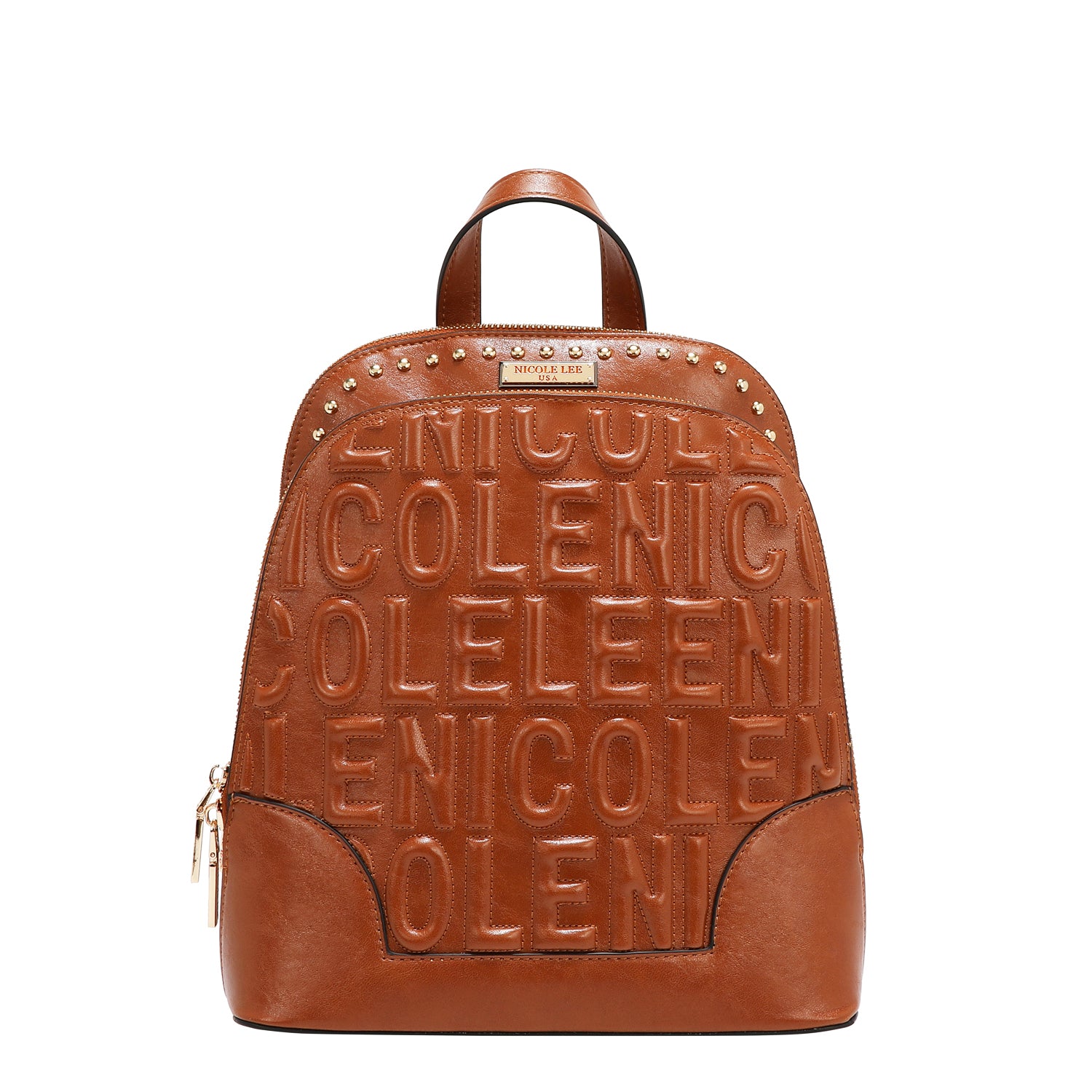 MOCHILA CON LOGOTIPO EN RELIEVE (MARRON)