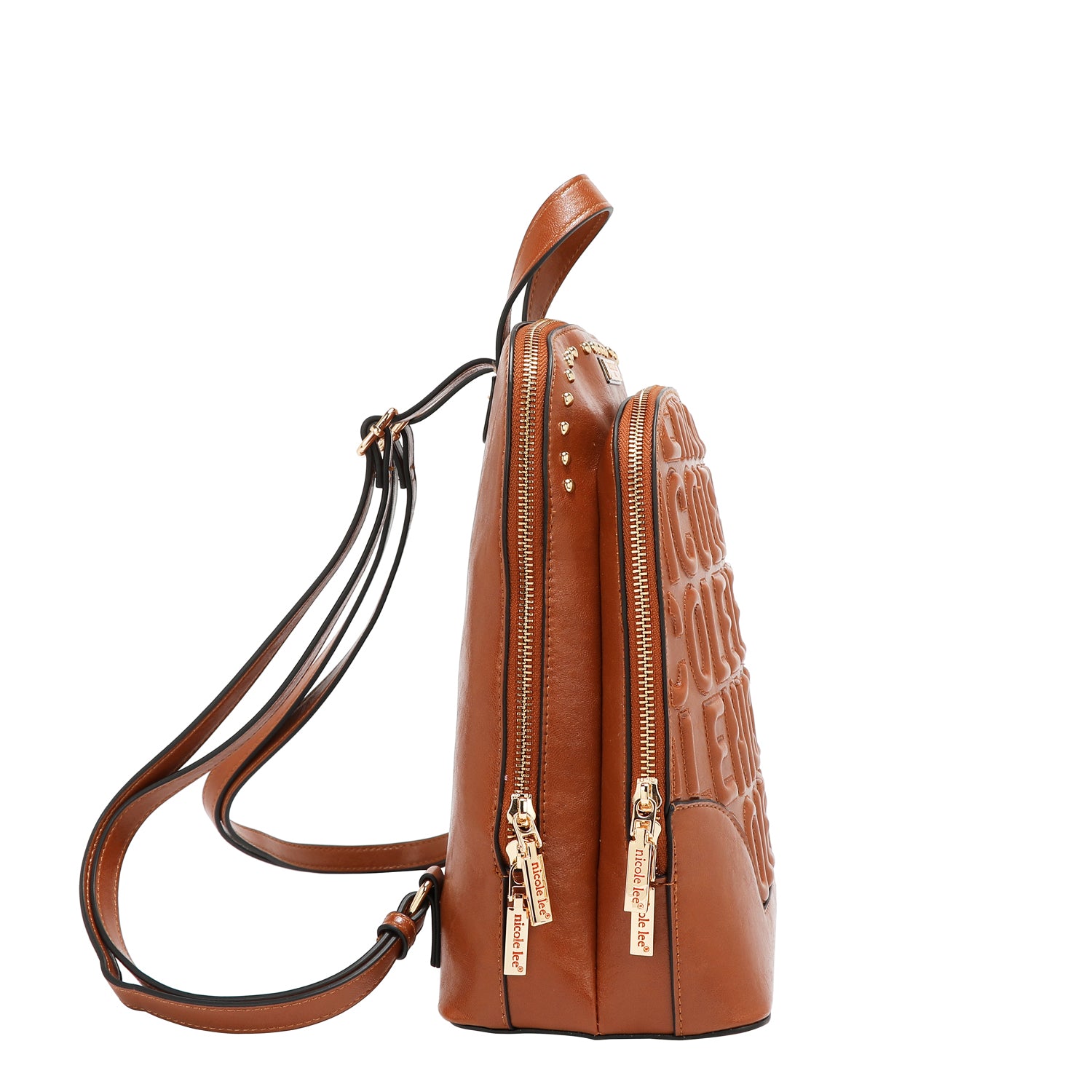 MOCHILA CON LOGOTIPO EN RELIEVE (MARRON)