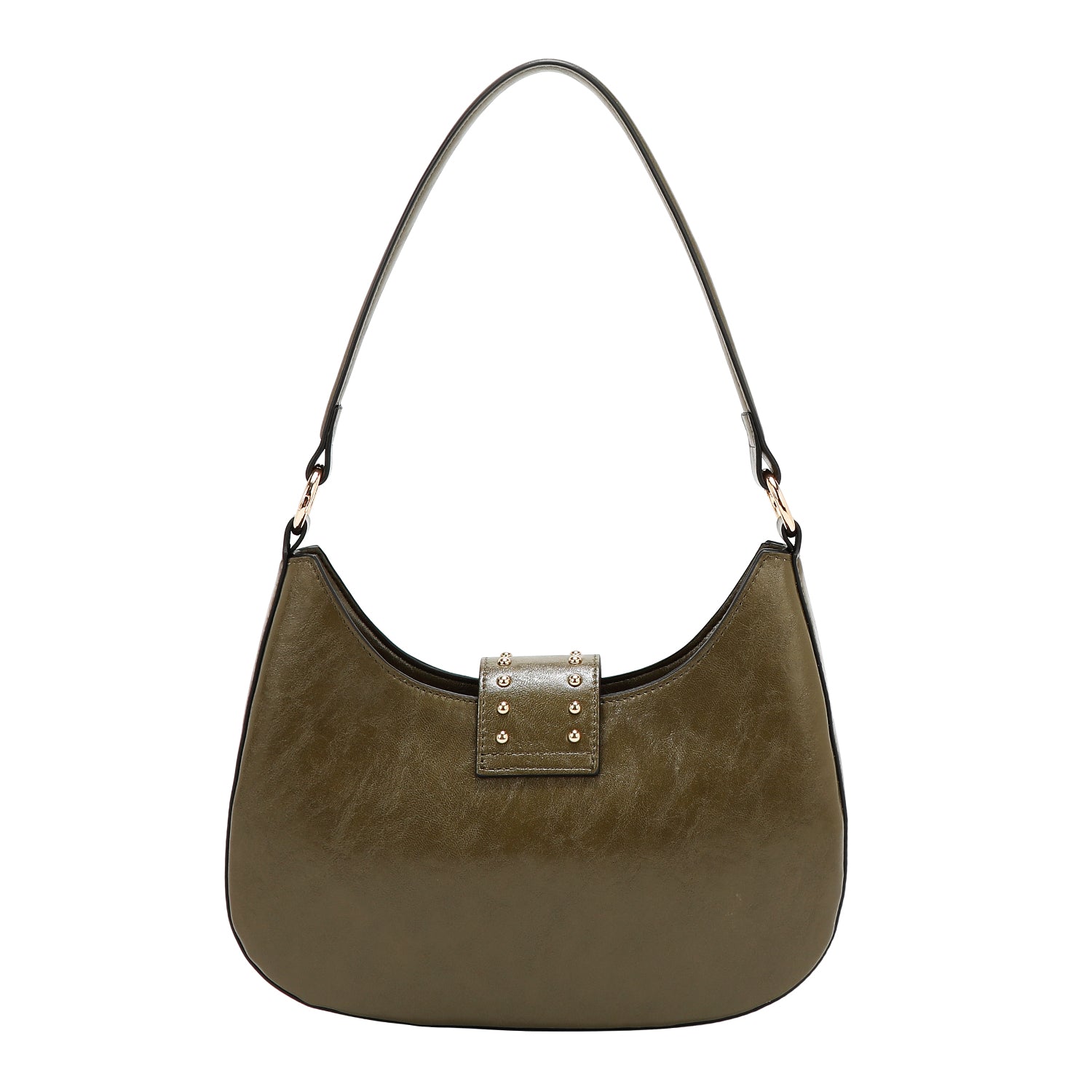 UMHÄNGETASCHE MIT GEPRÄGTEM LOGO (OLIVE)