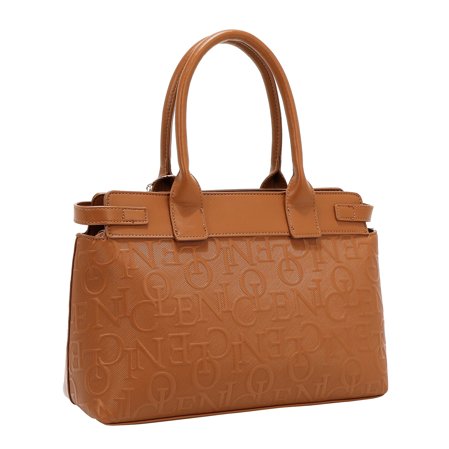 Sac à carabine d'élégance en relief (Marron)