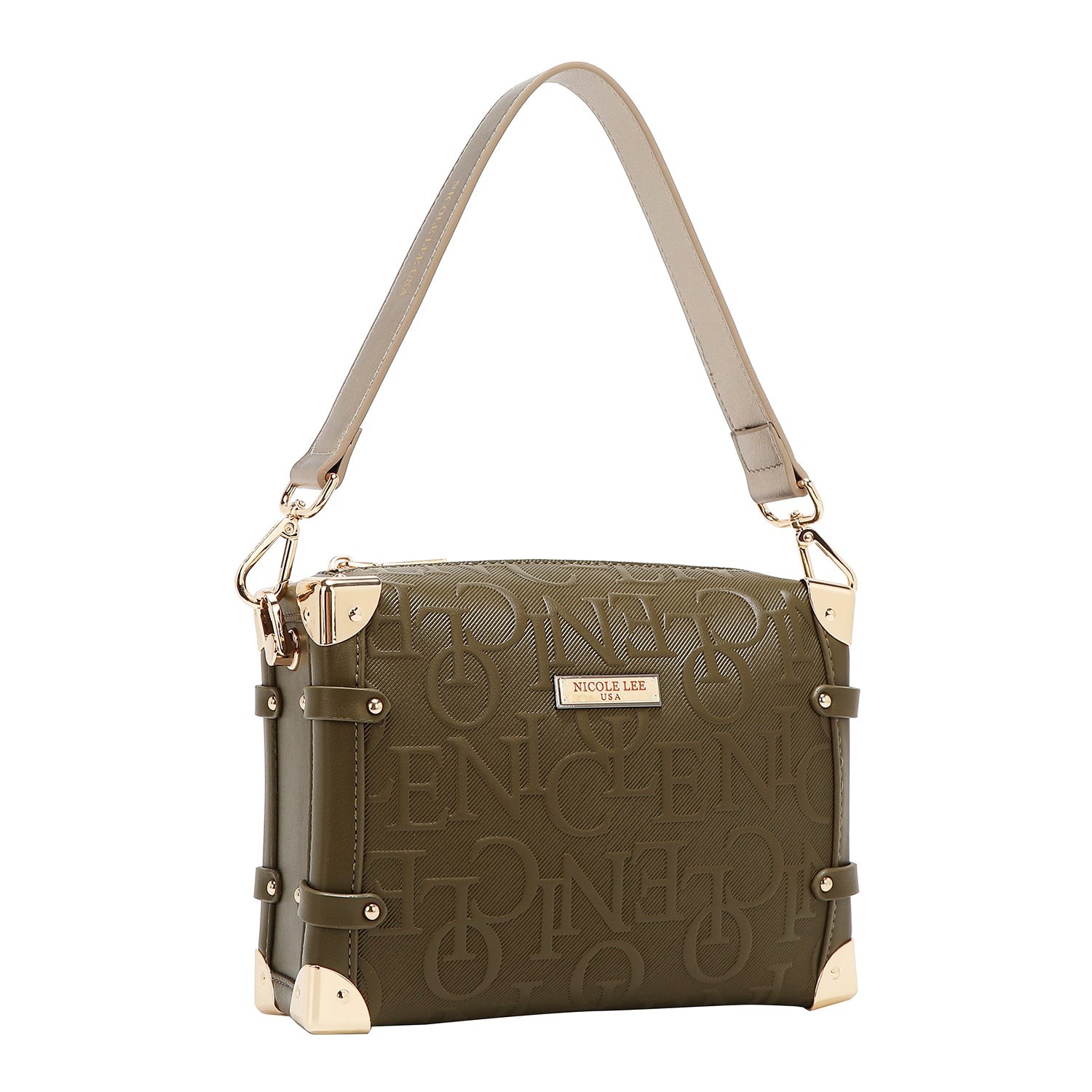 Élégance carrée du sac à bandoulière (olive)