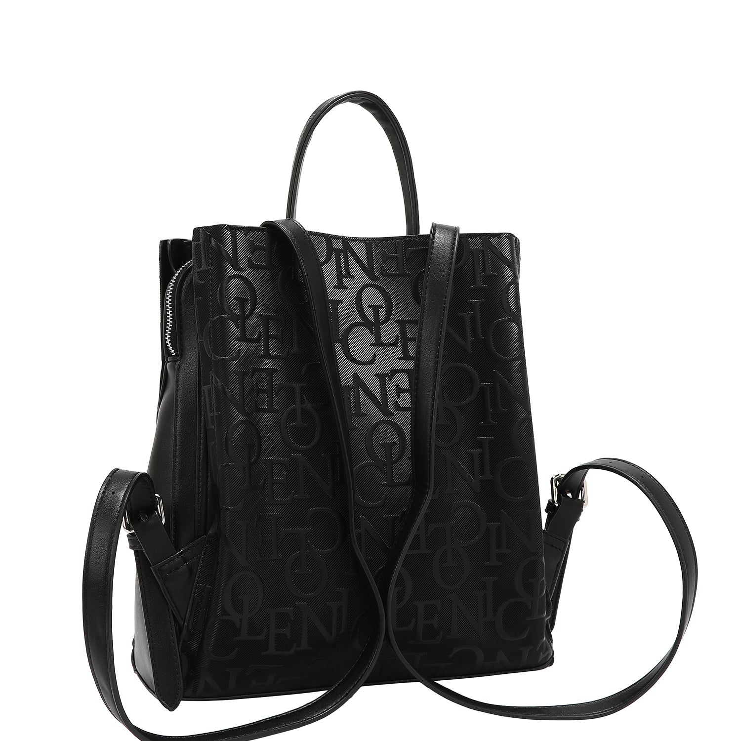 MOCHILA ELEGANCIA EN RELIEVE (NEGRO)