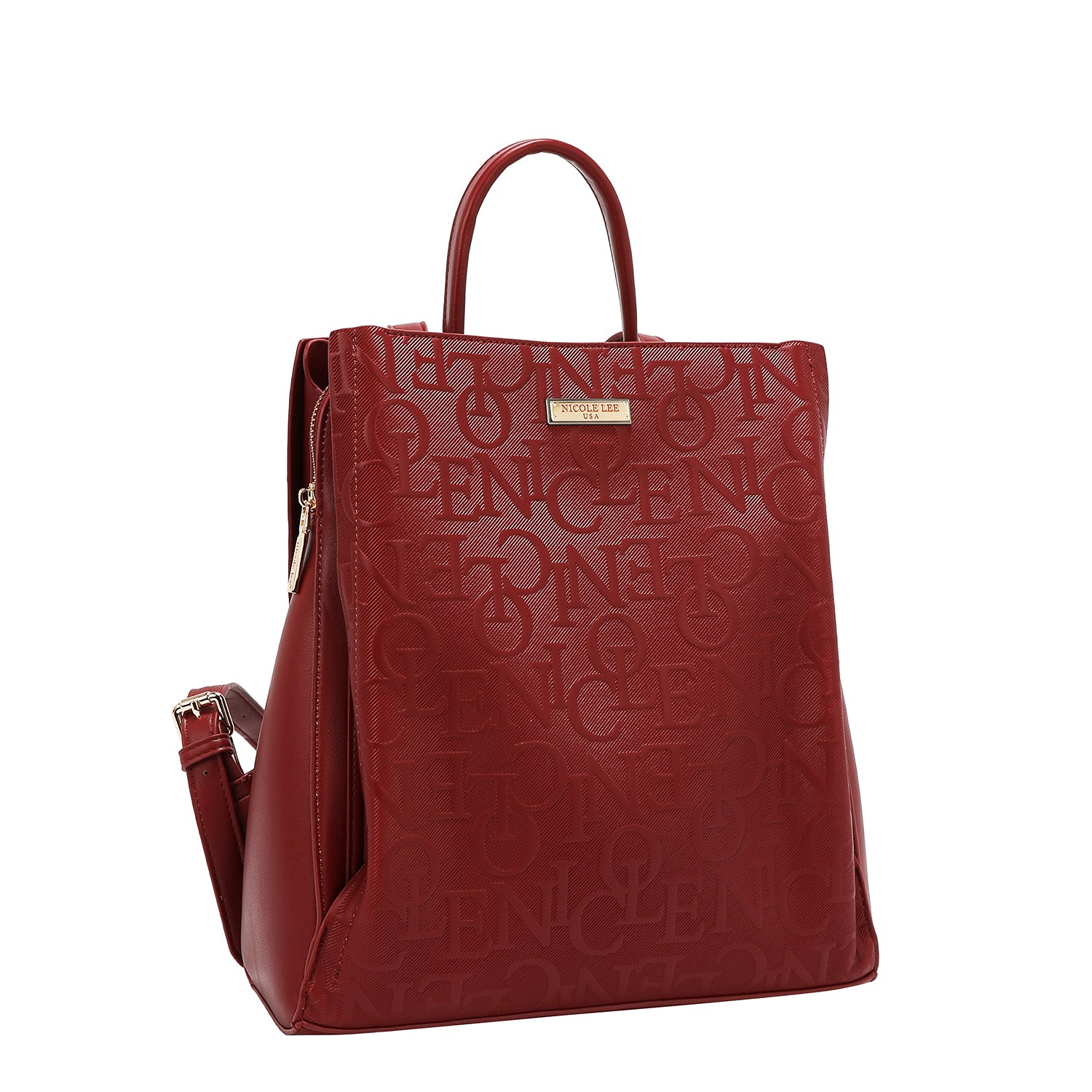 MOCHILA ELEGANCIA EN RELIEVE (ROJO)