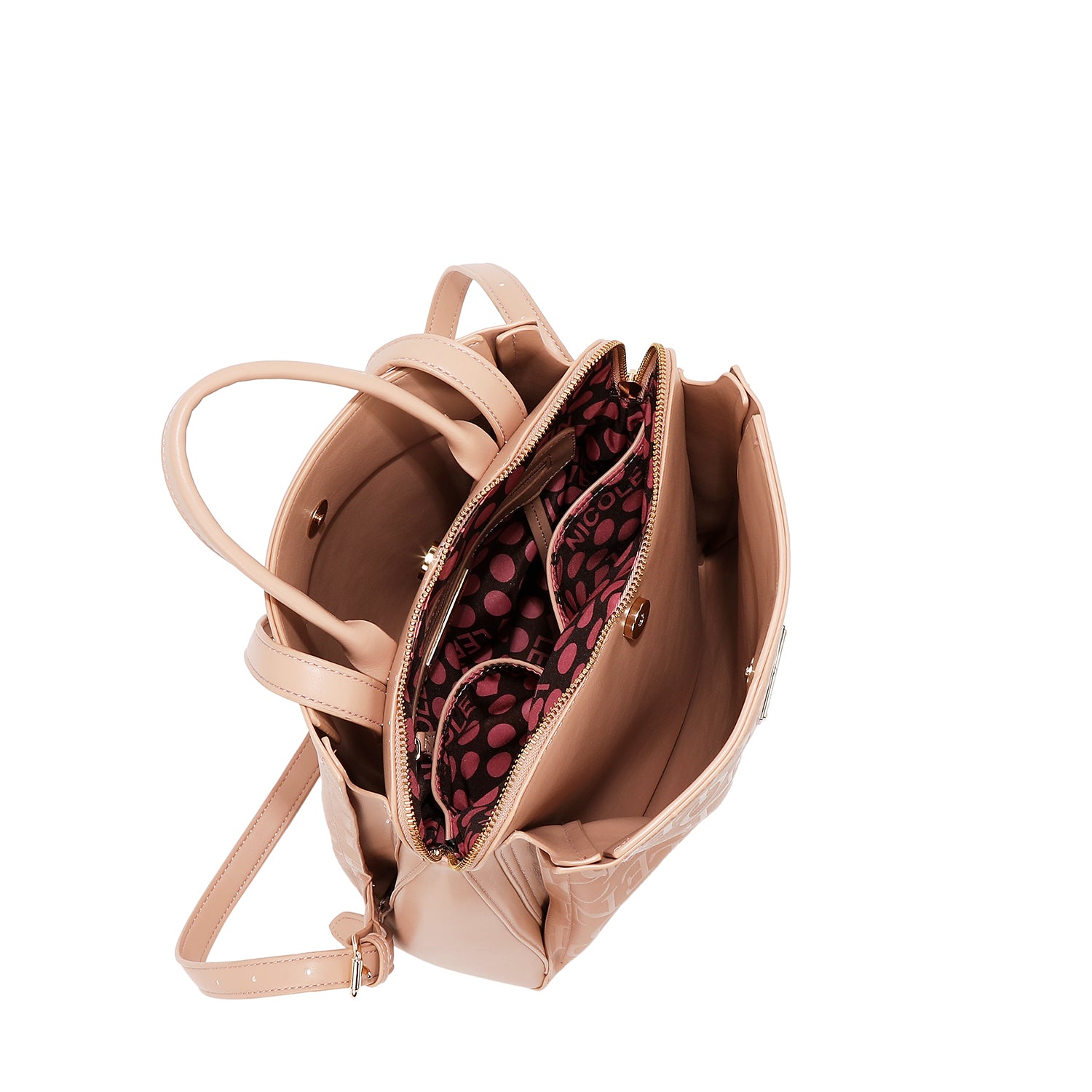 MOCHILA ELEGANCIA EN RELIEVE (ROSA)