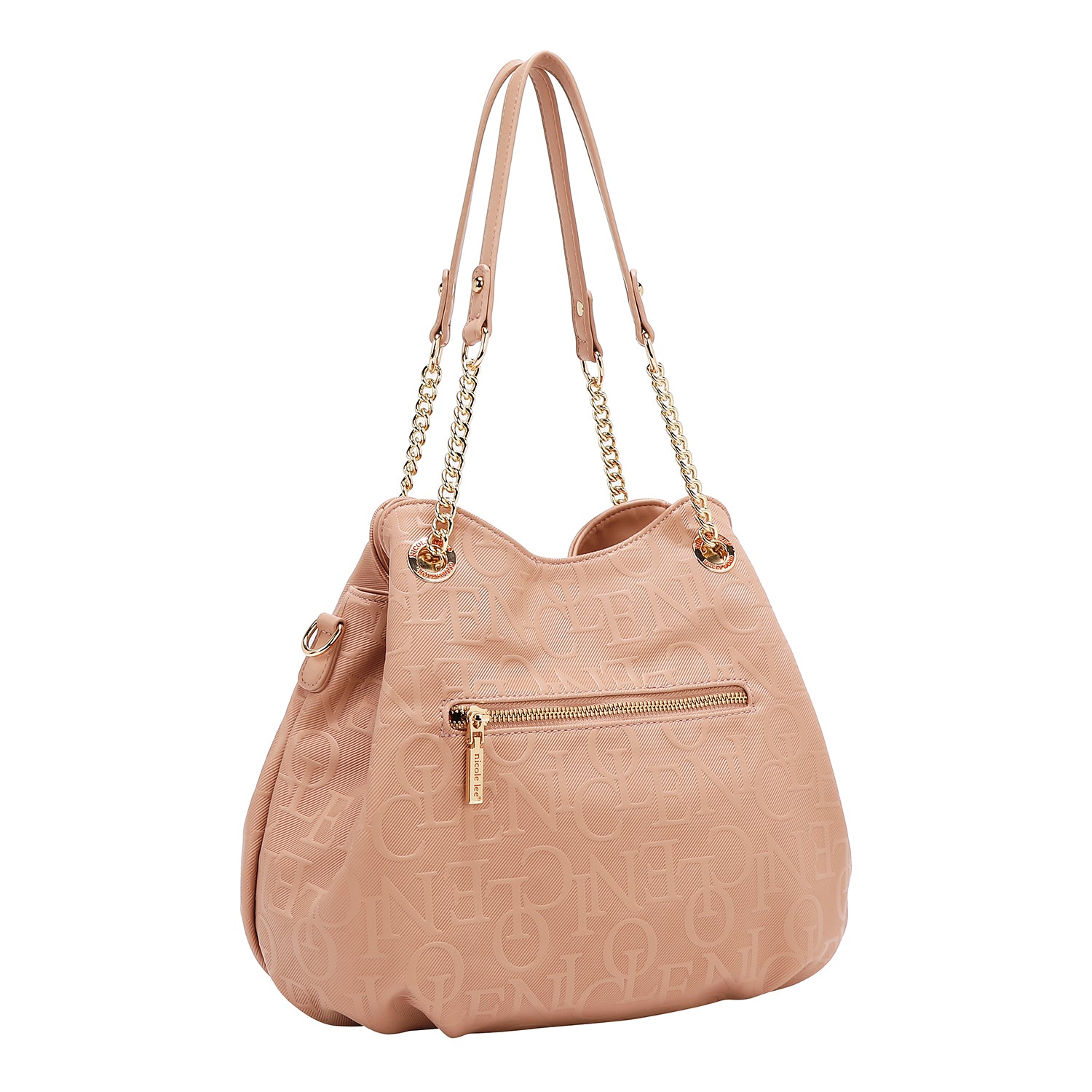 BOLSO DE MANO ELEGANCIA EN RELIEVE (ROSA)