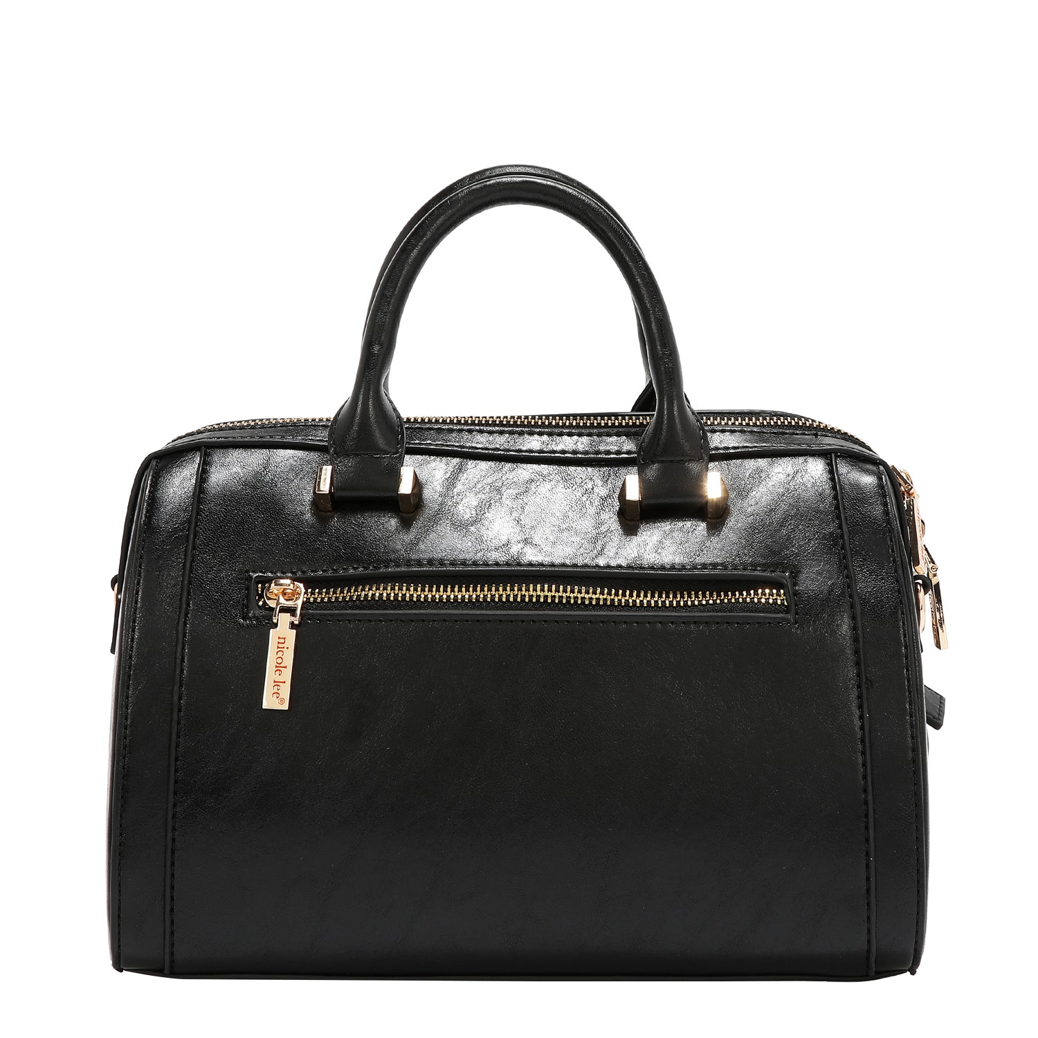 BOLSO BOSTON CON LOGOTIPO EN RELIEVE (NEGRO)