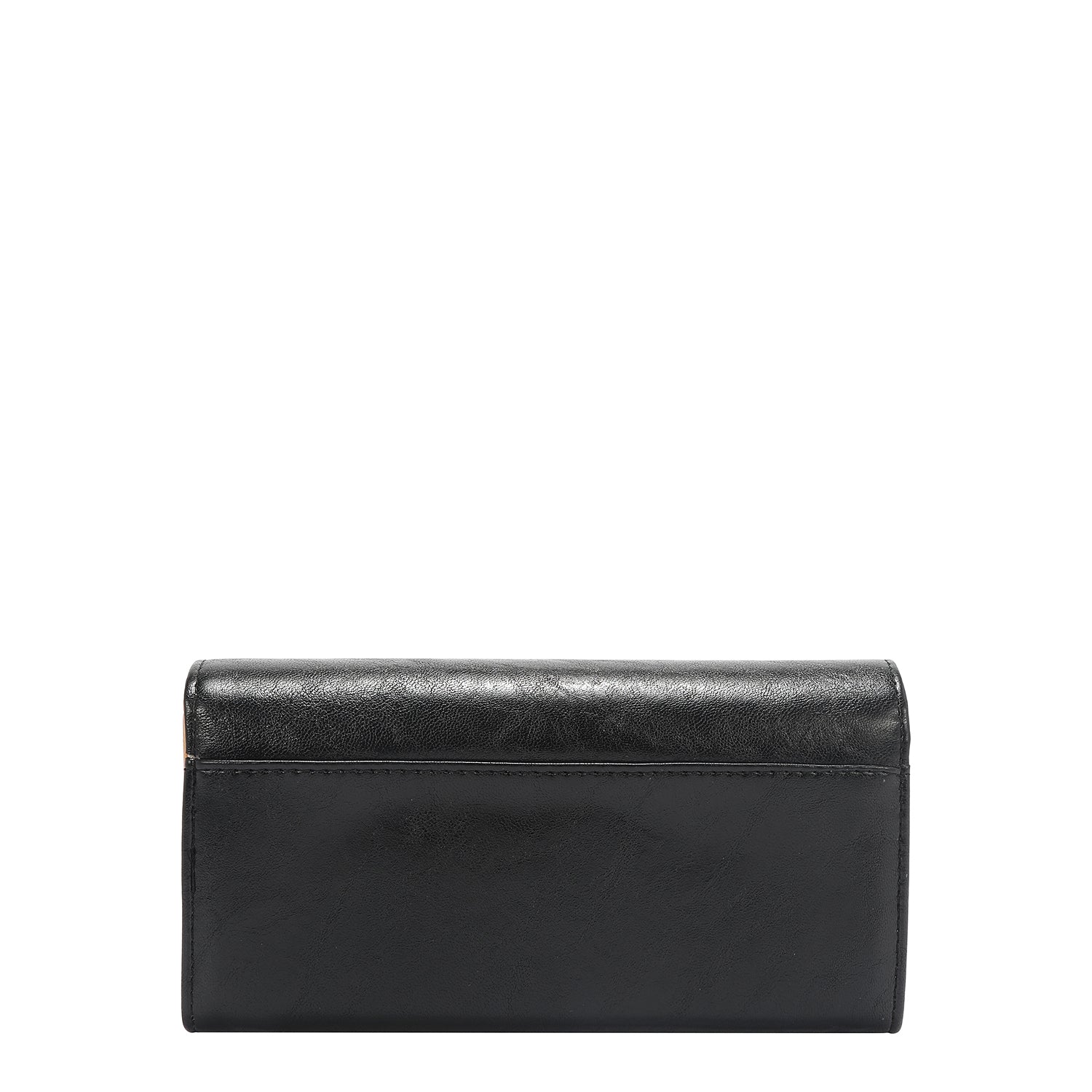 CARTERA TRIPLE PLIEGO CON LOGO EN RELIEVE (NEGRO)