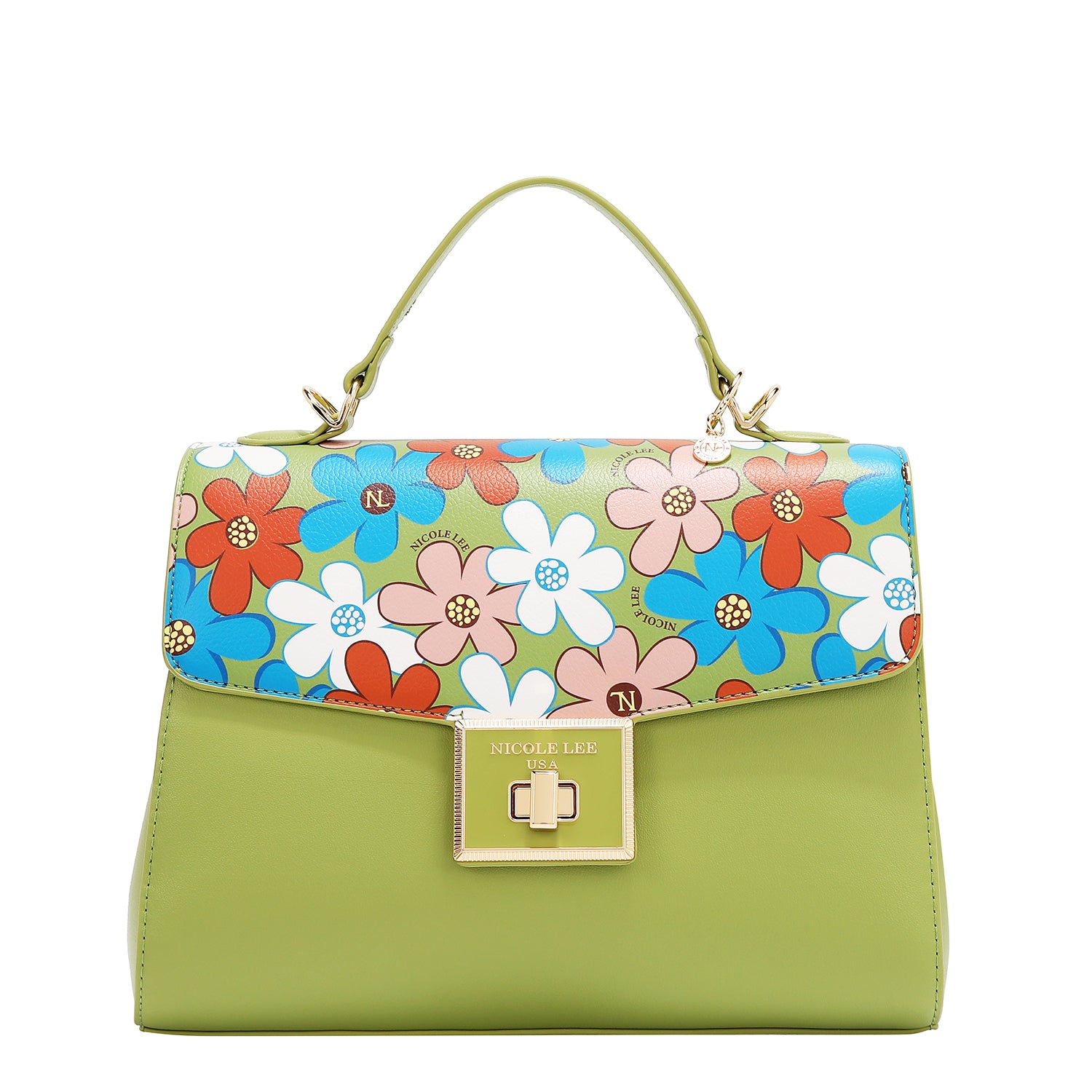Sac à pop floral (vert)