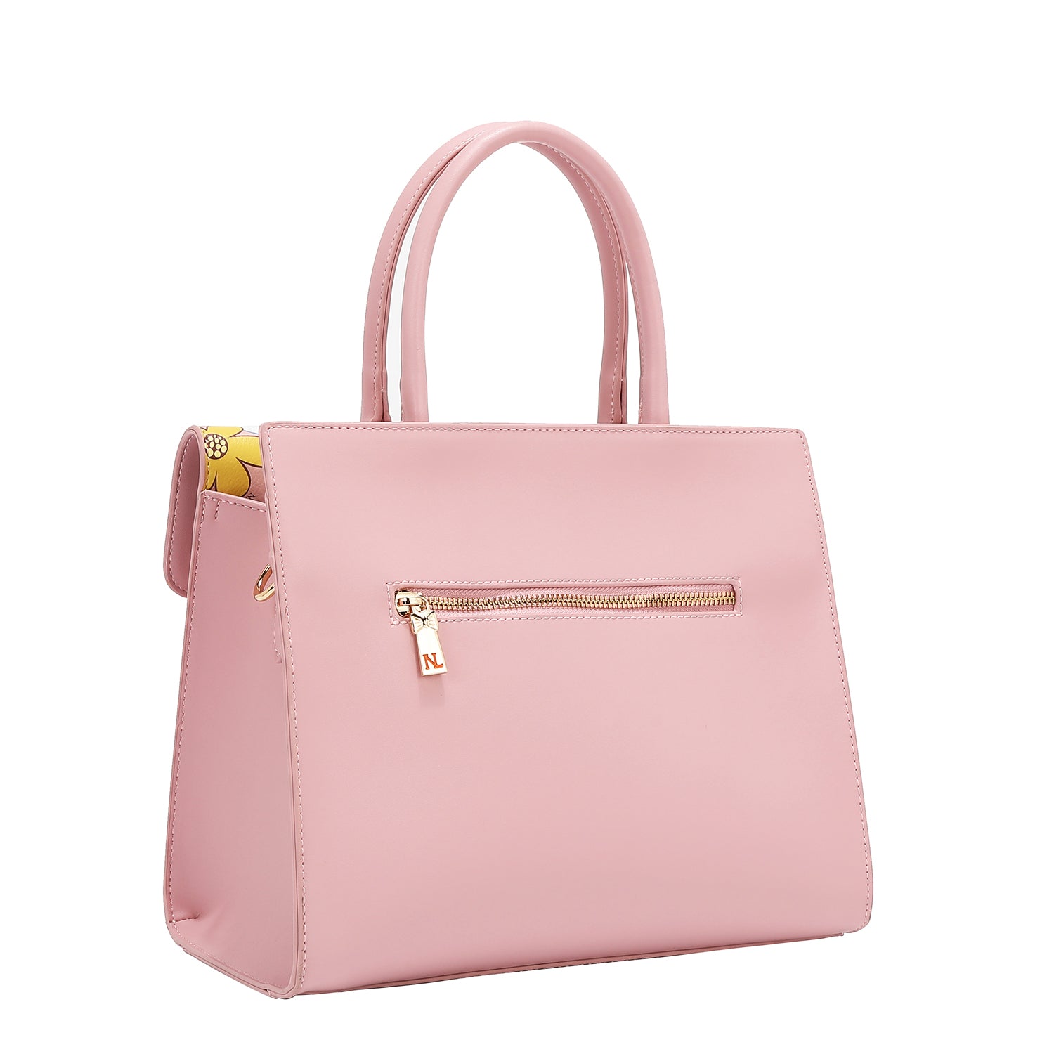 BOLSO SATCHEL POP FLORAL (ROSA)