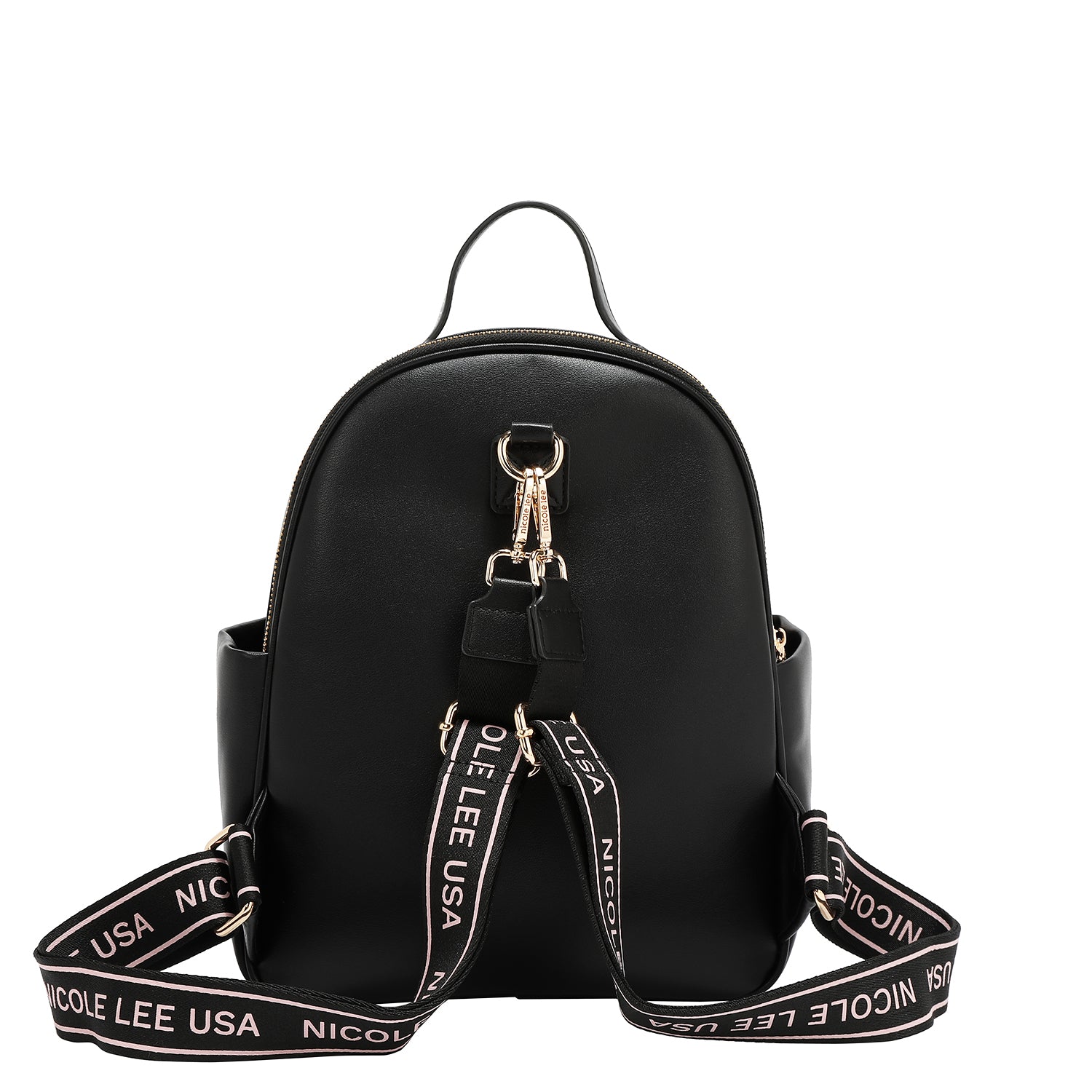 Sac à dos avec rabat pop floral (noir)