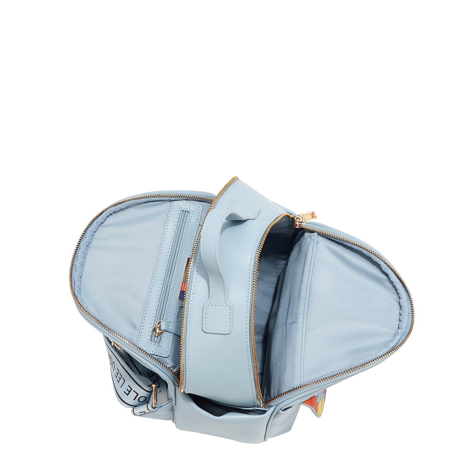 MOCHILA CON SOLAPA POP FLORAL (VERDE)