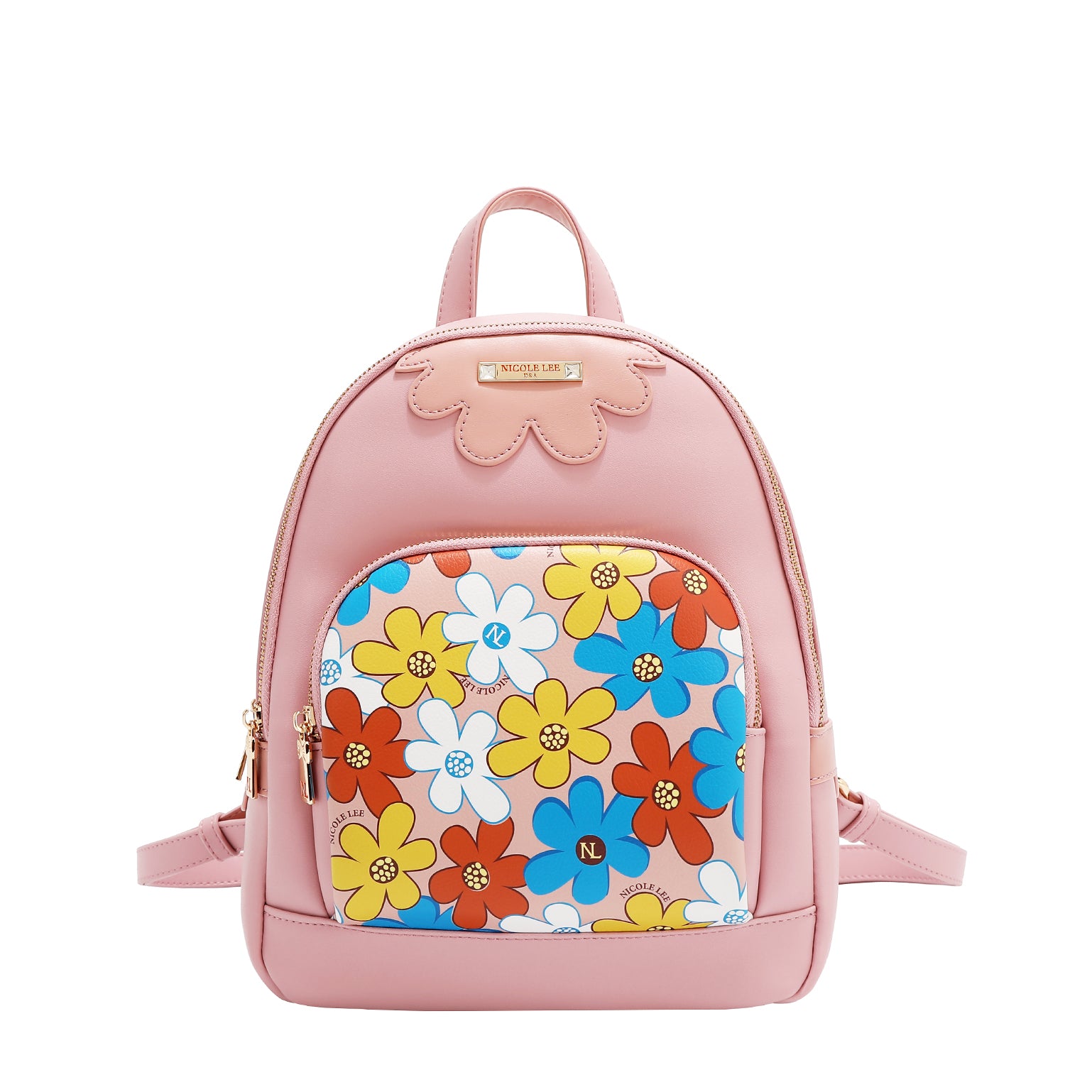MOCHILA POP FLORAL (ROSA)