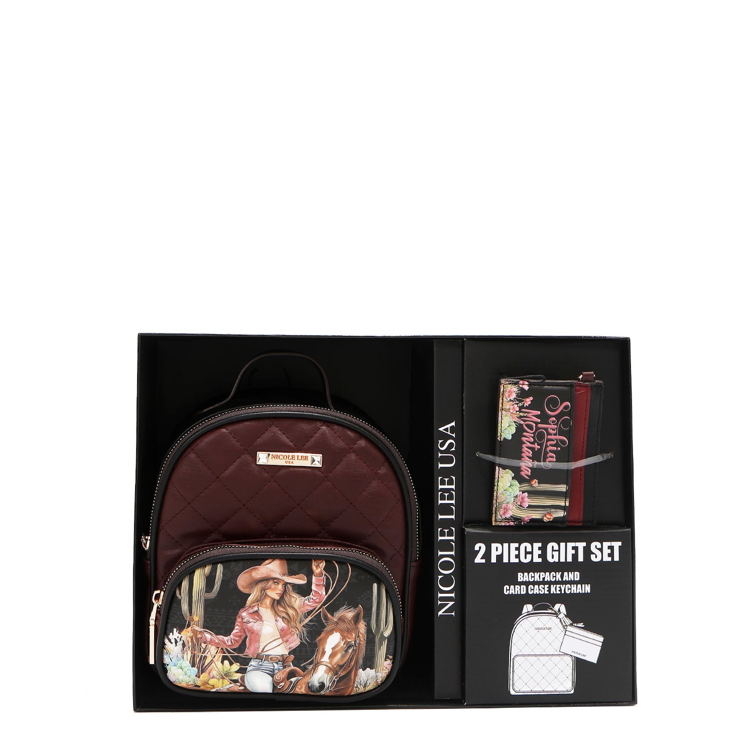 COFFRET CADEAU 2 PIÈCES (Mini Sac à Dos + Porte-Cartes) (<tc>SOFIA MONTANA</tc>)