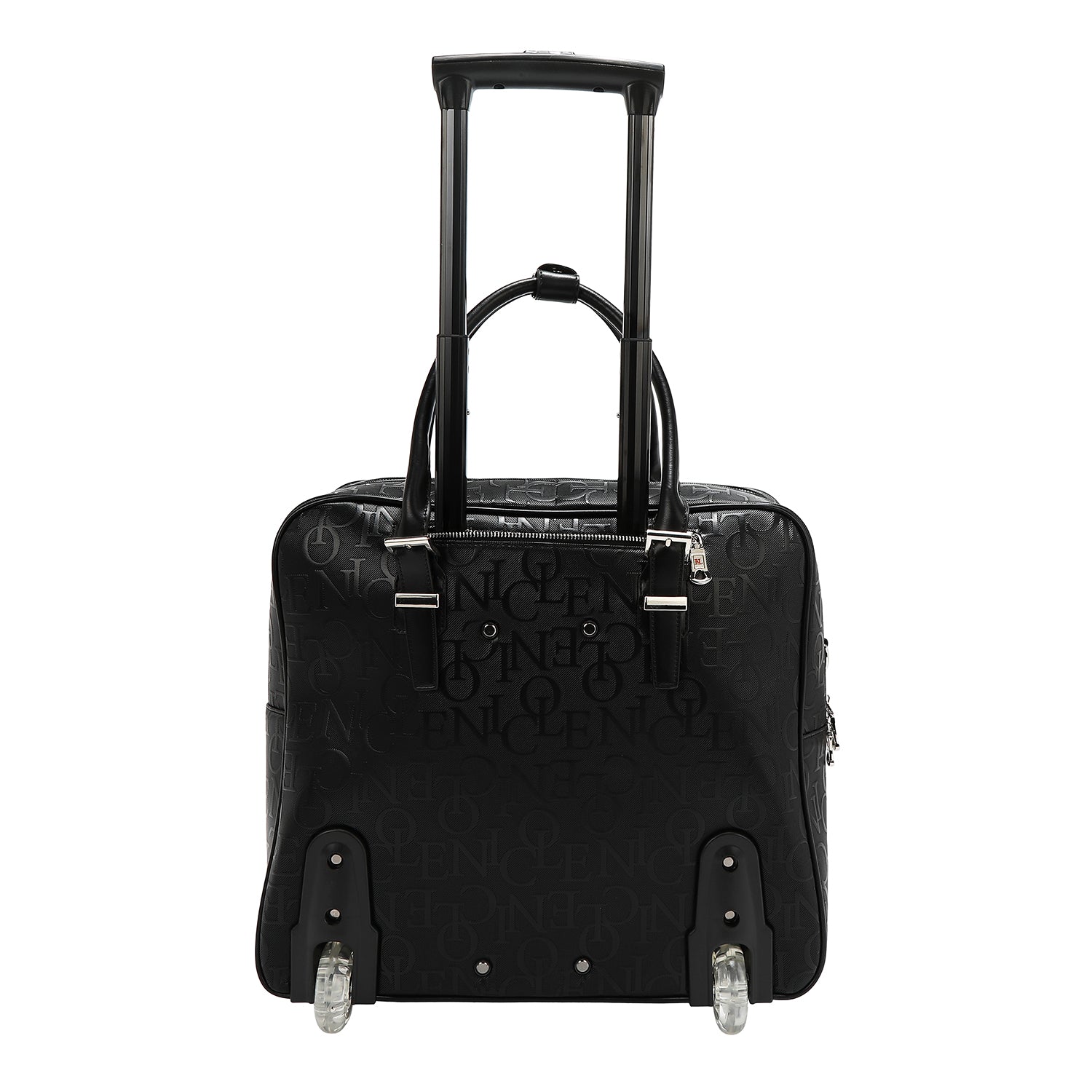 BOLSO RECTANGULAR CON RUEDAS MONOGRAMA (NEGRO)