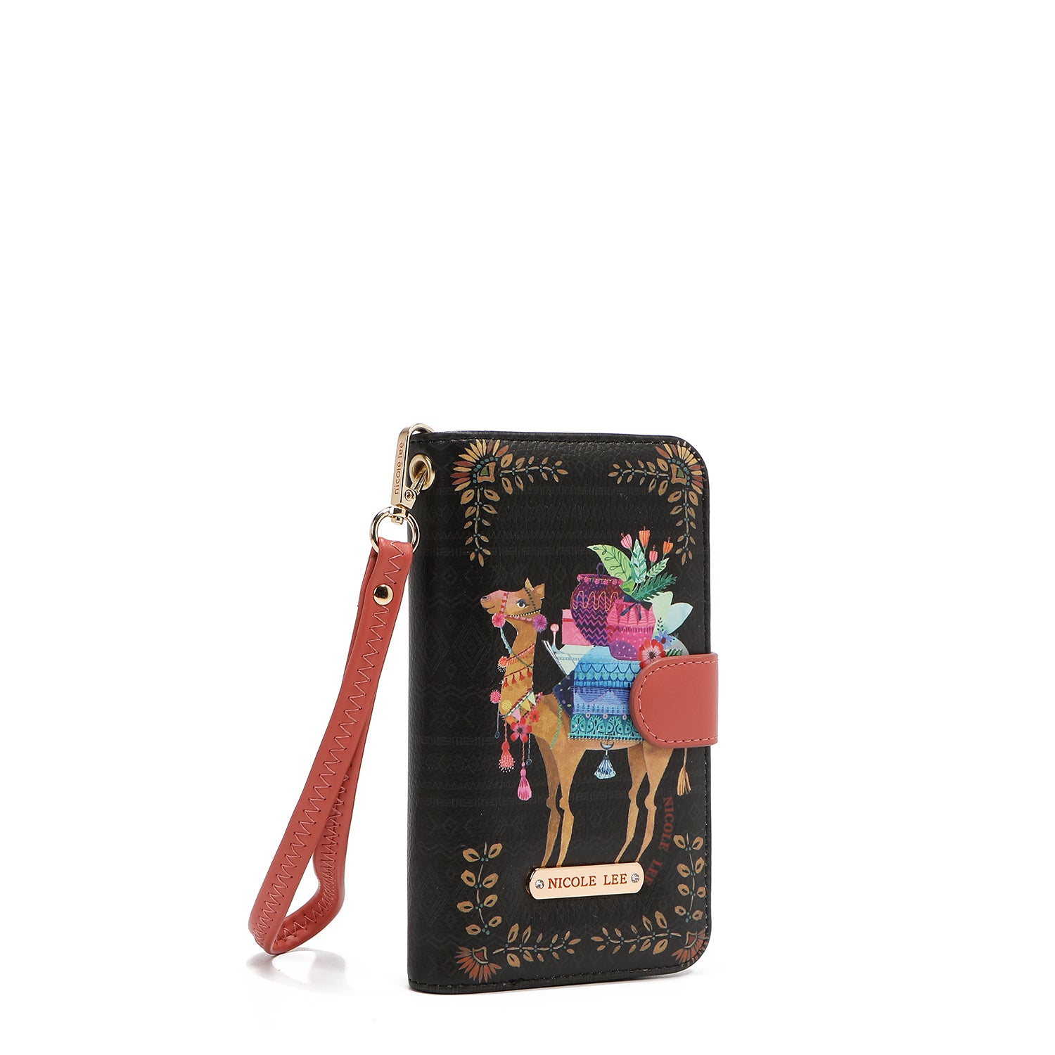 ÉTUI DE TÉLÉPHONE ET PORTEFEUILLE AVEC SIGNATURE NL AVEC SANGLE (SAHARA TREASURE)