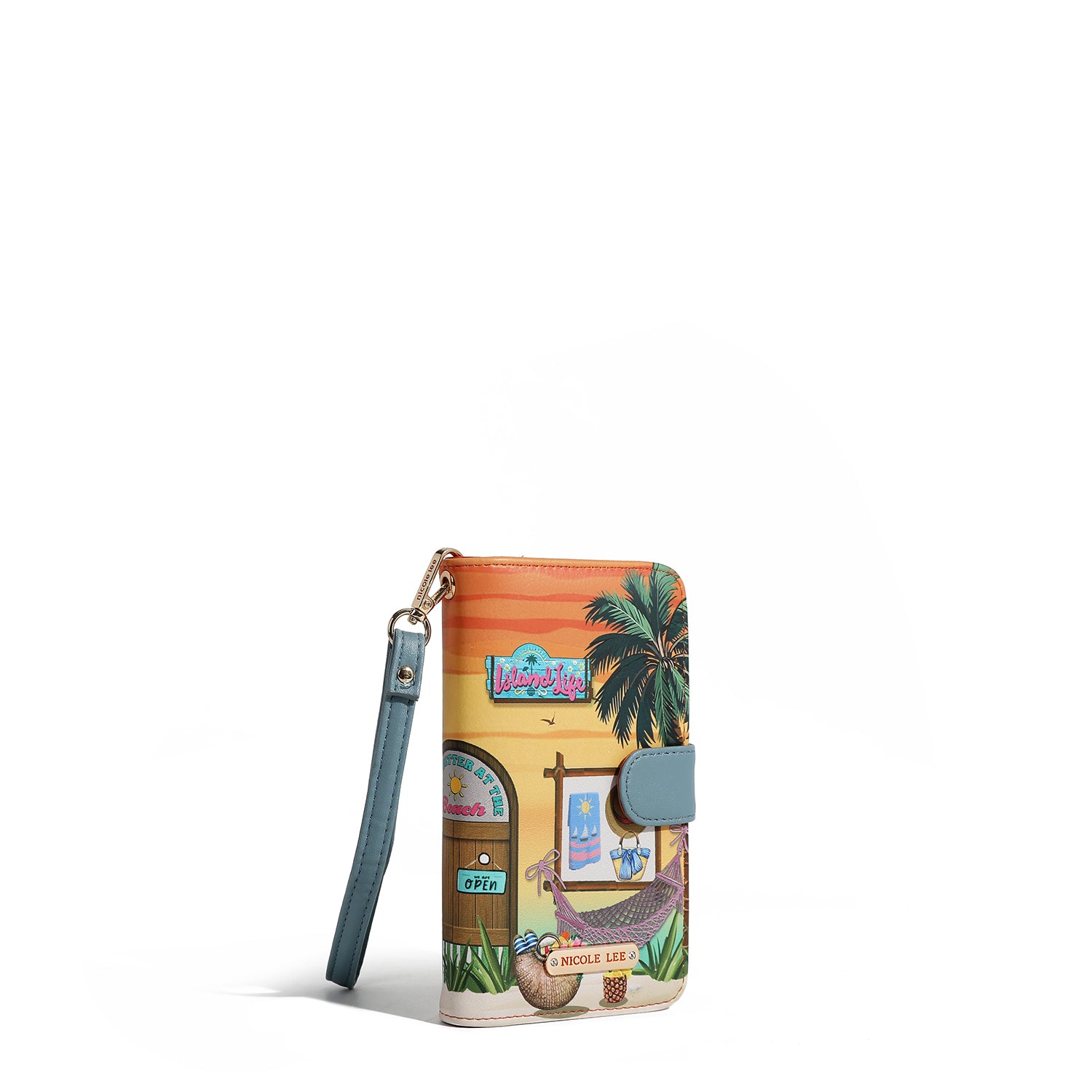 NL SIGNATURE PHONE CASE AND WALLET WITH STRAP (<tc>SUN & SAND</tc>)