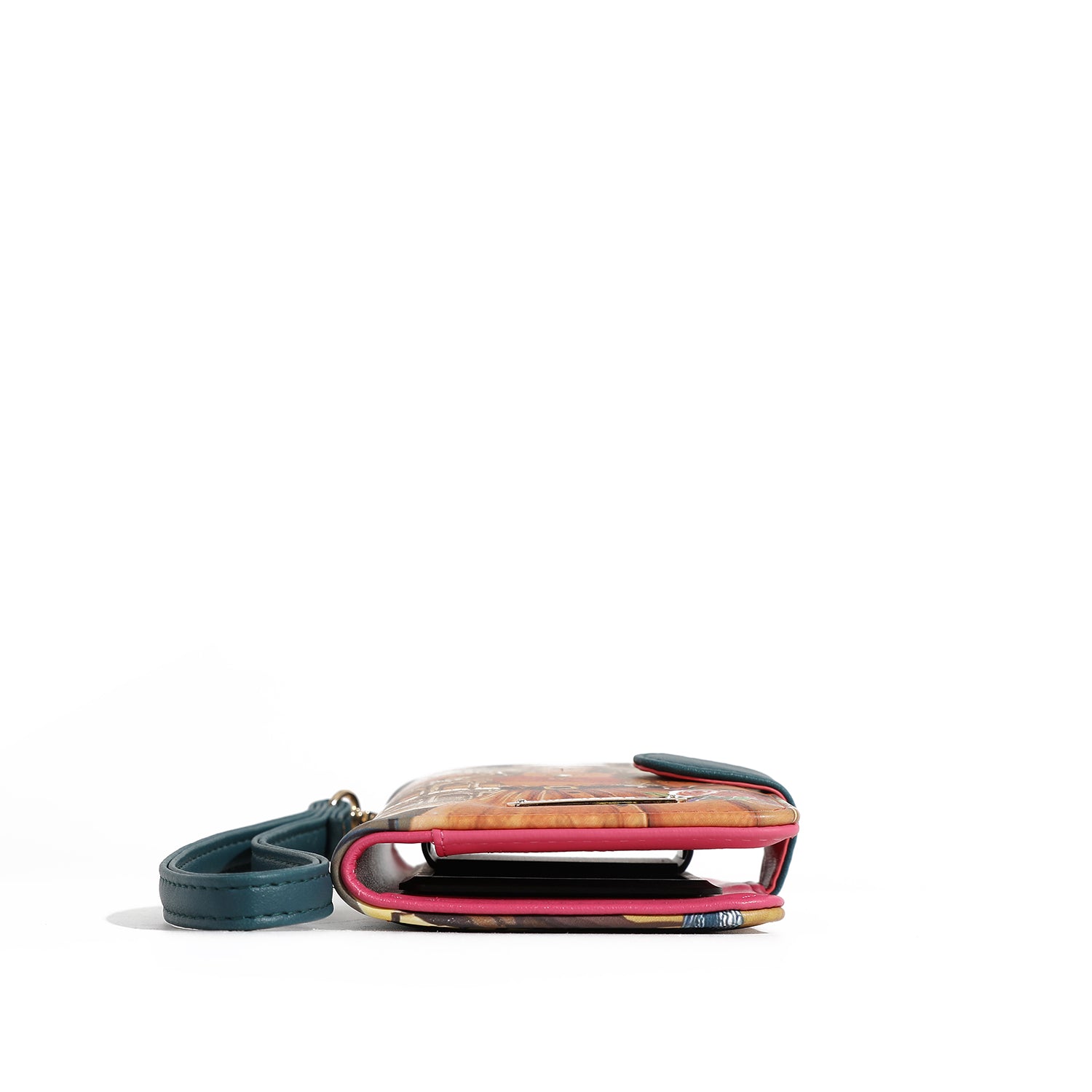 NL SIGNATURE PHONE CASE AND WALLET WITH STRAP (<tc>VIOLET BLOSSOM</tc>)