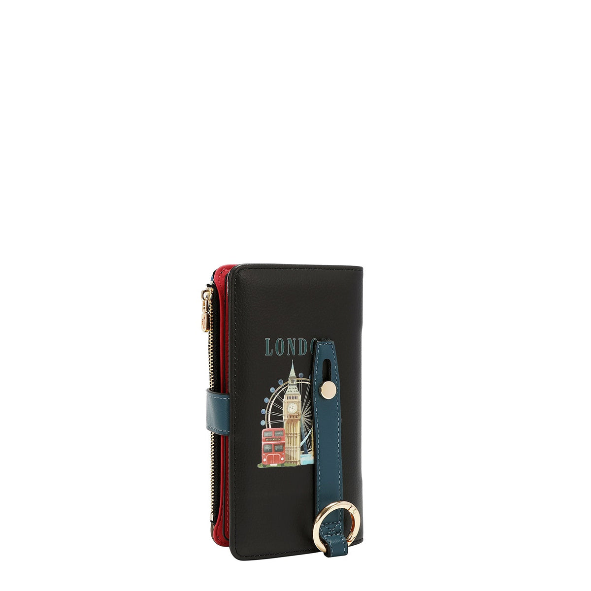 SUPPORTO PER CELLULARE CON CINTURINO (LONDON EYE - NERO)