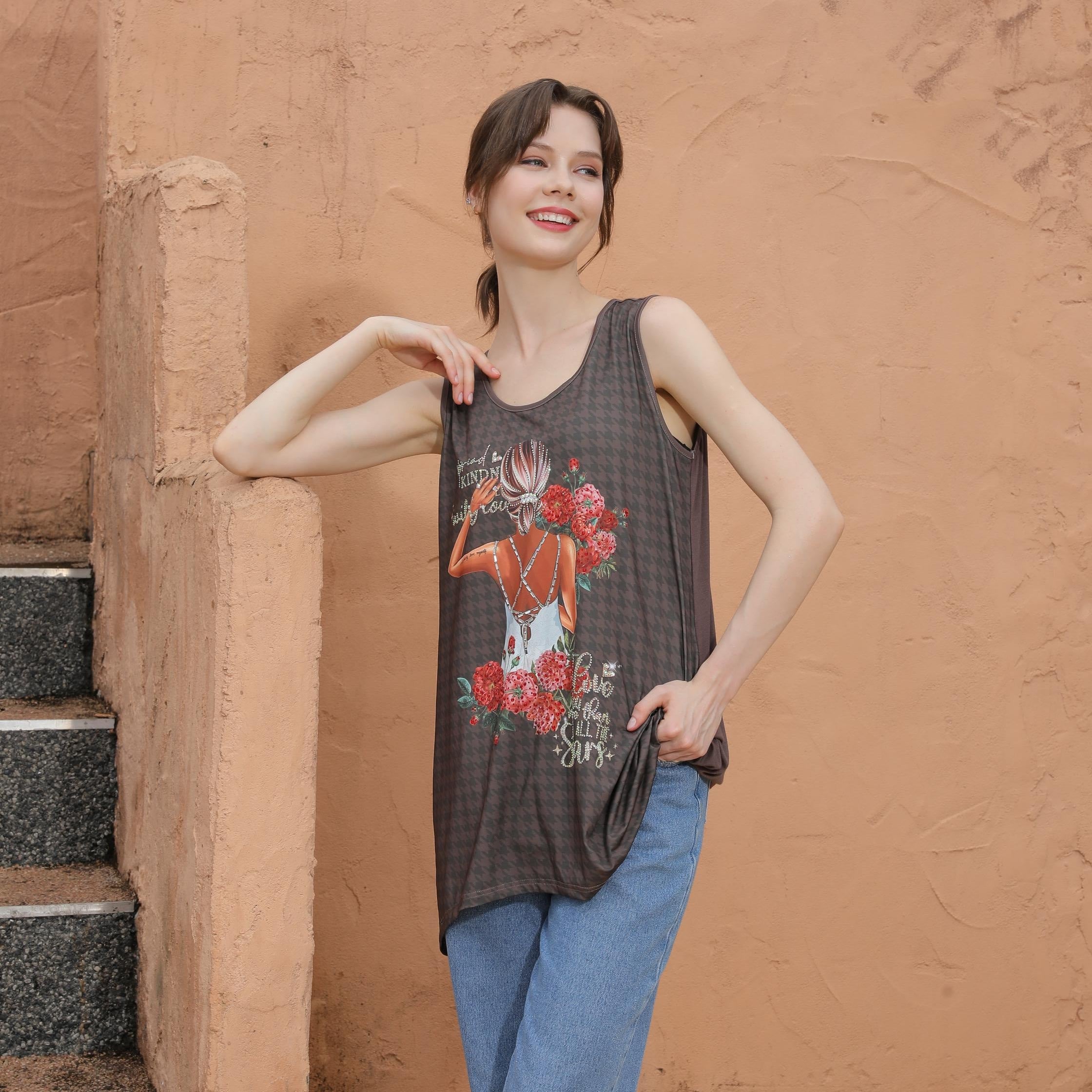 NICOLE LEE TUNIC TOP WITH SPARKLES (<tc>BLIND DATE</tc>)