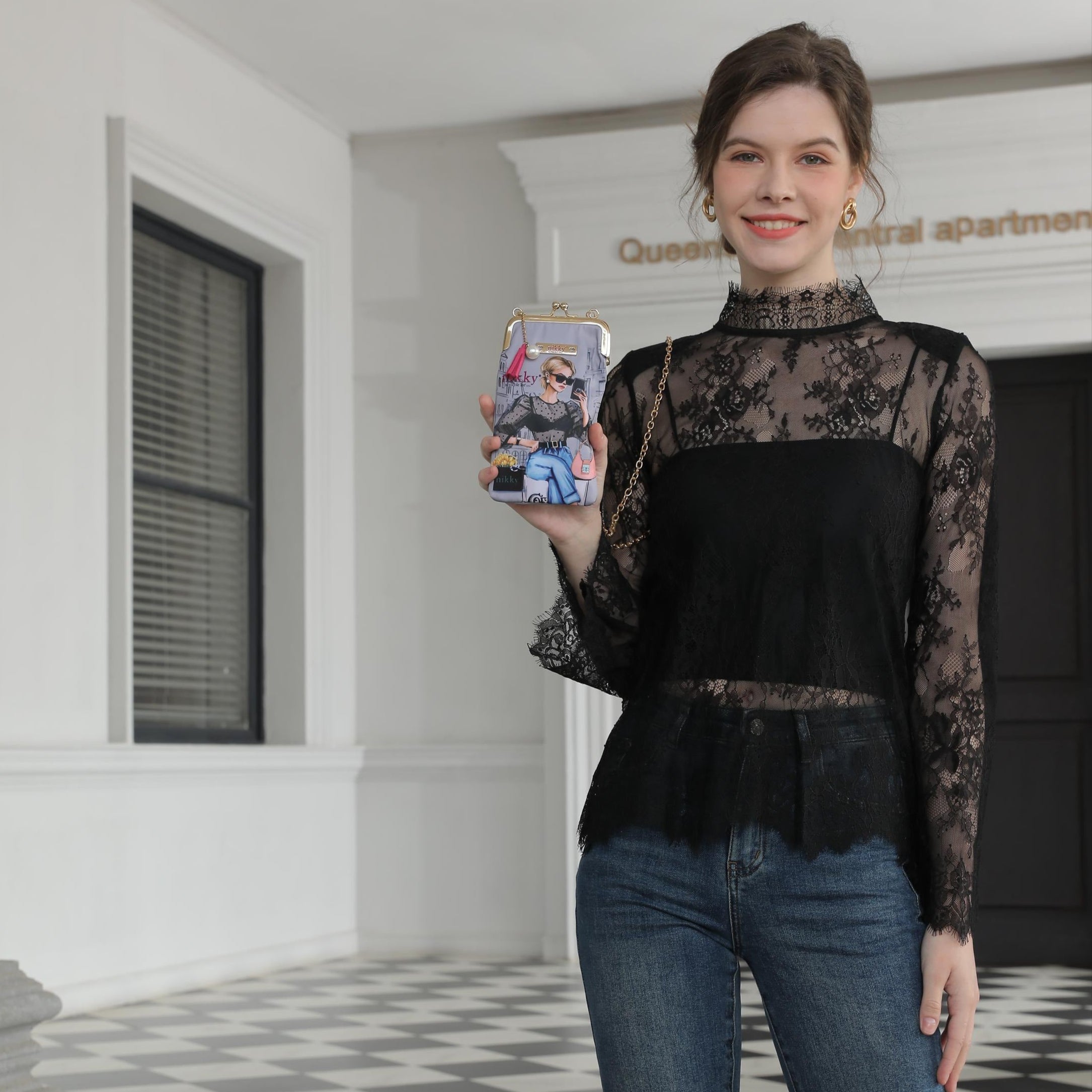 ESTUCHE PARA TELÉFONO Y GAFAS DE SOL (I LIVE TO TRAVEL)