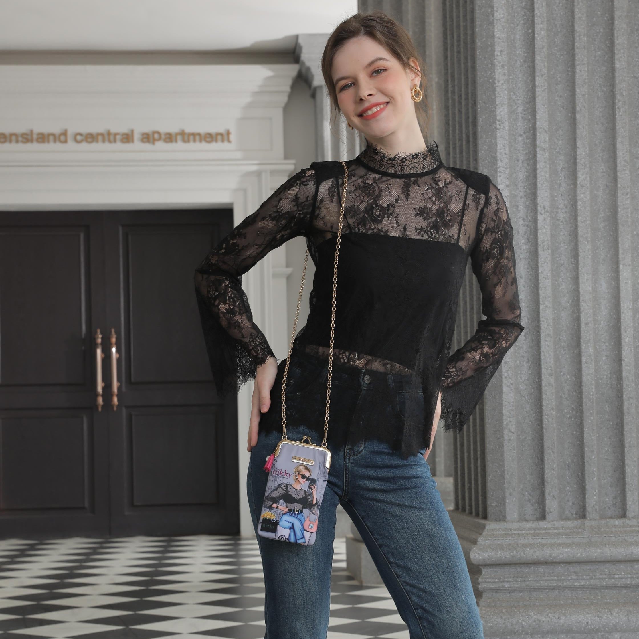 ESTUCHE PARA TELÉFONO Y GAFAS DE SOL (I LIVE TO TRAVEL)