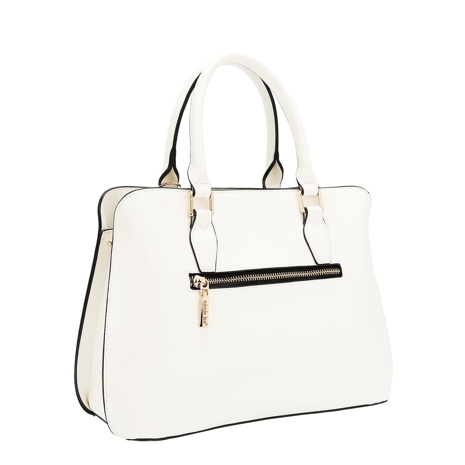 Sac à dôme avec coupe géométrique (blanc)