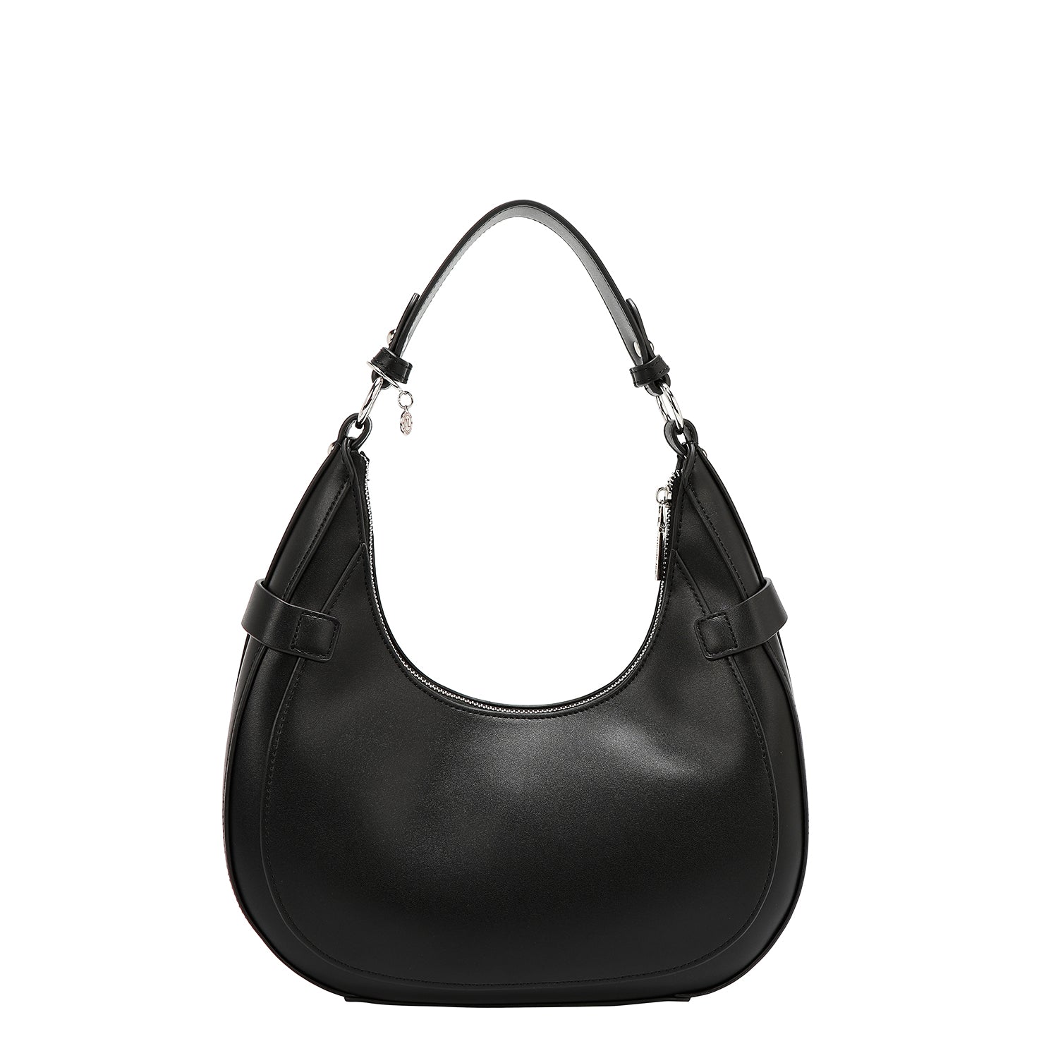 Sac à bandoulière avec coupe géométrique (noir)