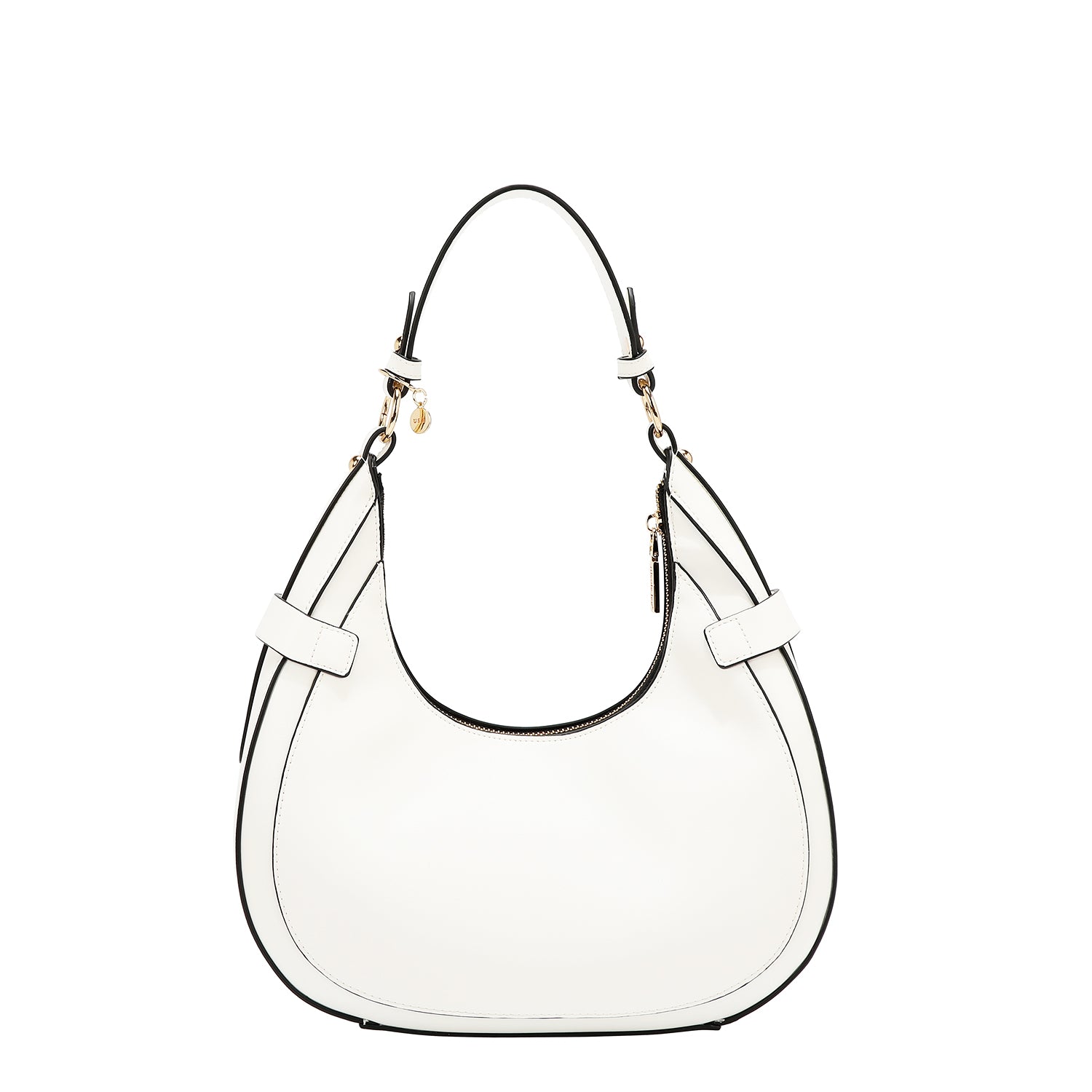 Sac à bandoulière avec coupe géométrique (blanc)