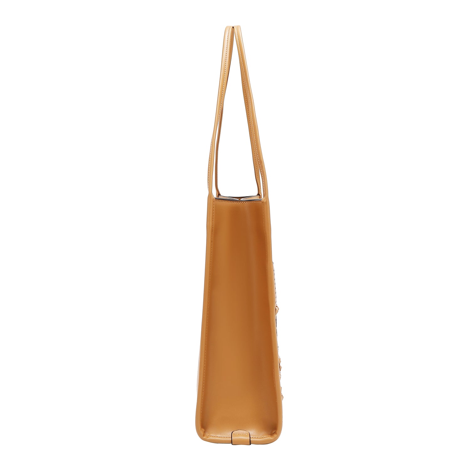Sac à deux pièces avec coupes géométriques (sable)