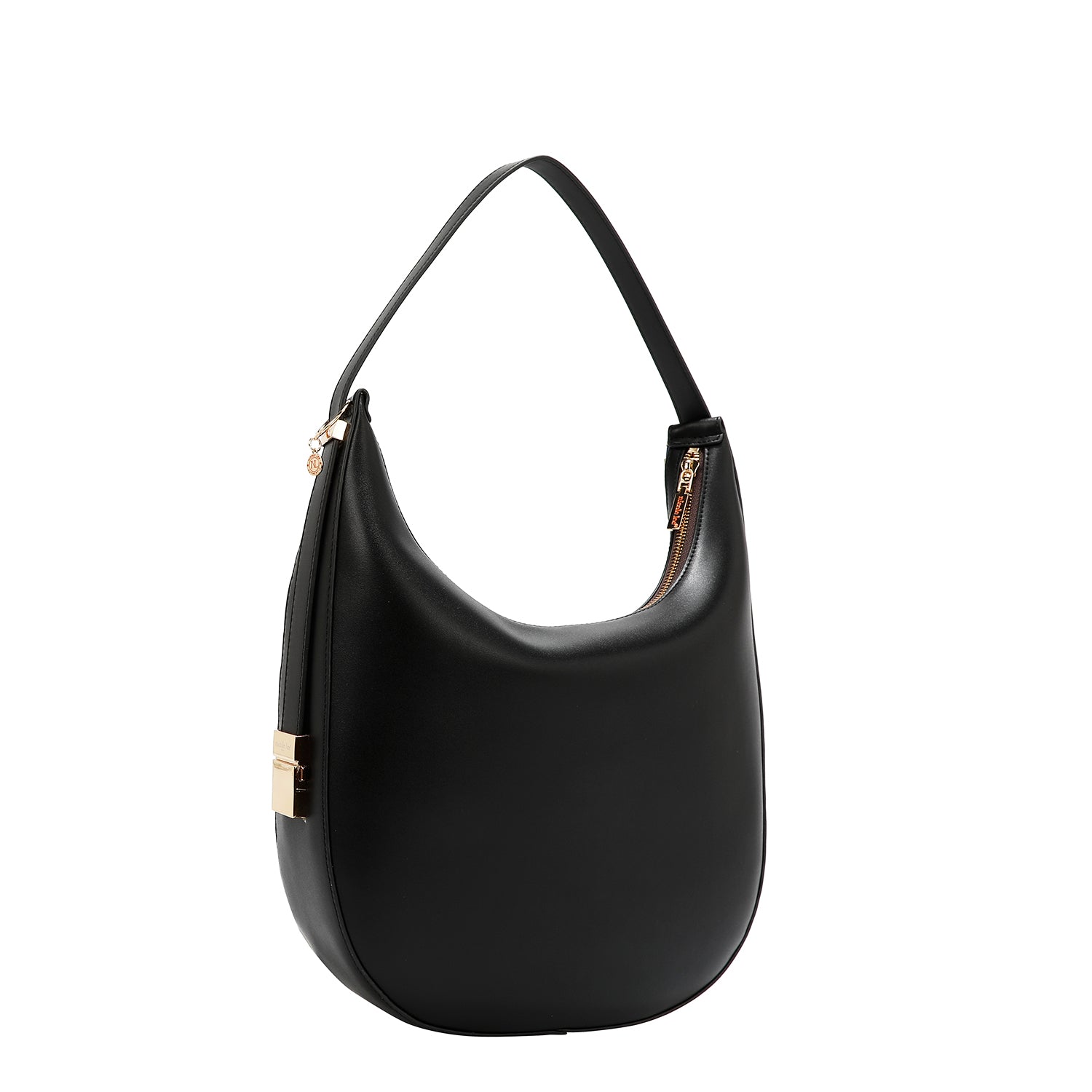 BOLSO HOBO GEOMÉTRICO CORTADO CON LÁSER (NEGRO)