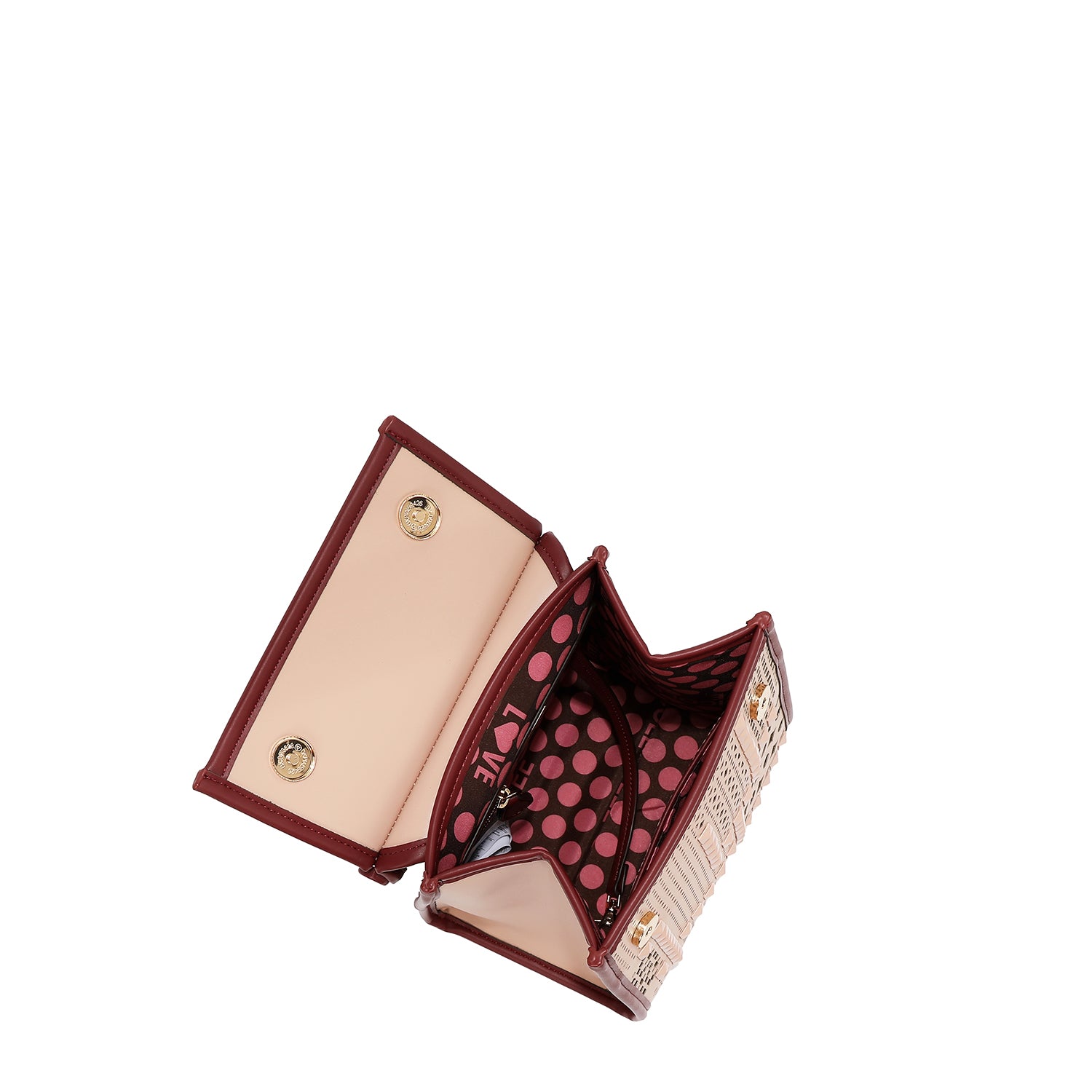 MOCHILA CONVERTIBLE CON RECORTE GEOMÉTRICO / BOLSO CON ASA SUPERIOR (ARENA)