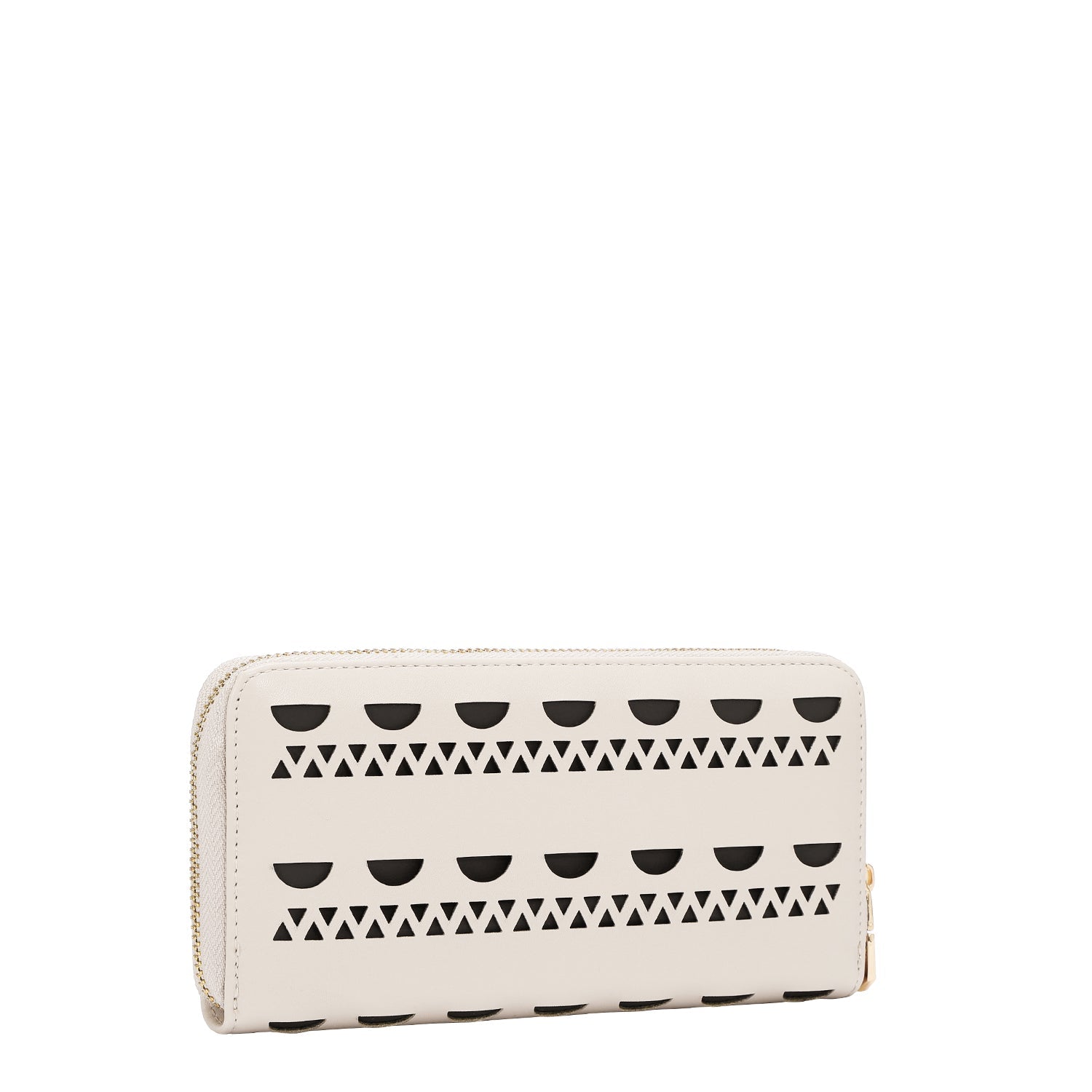 PORTEFEUILLE AVEC CLOUS ARGENTÉS (BEIGE)