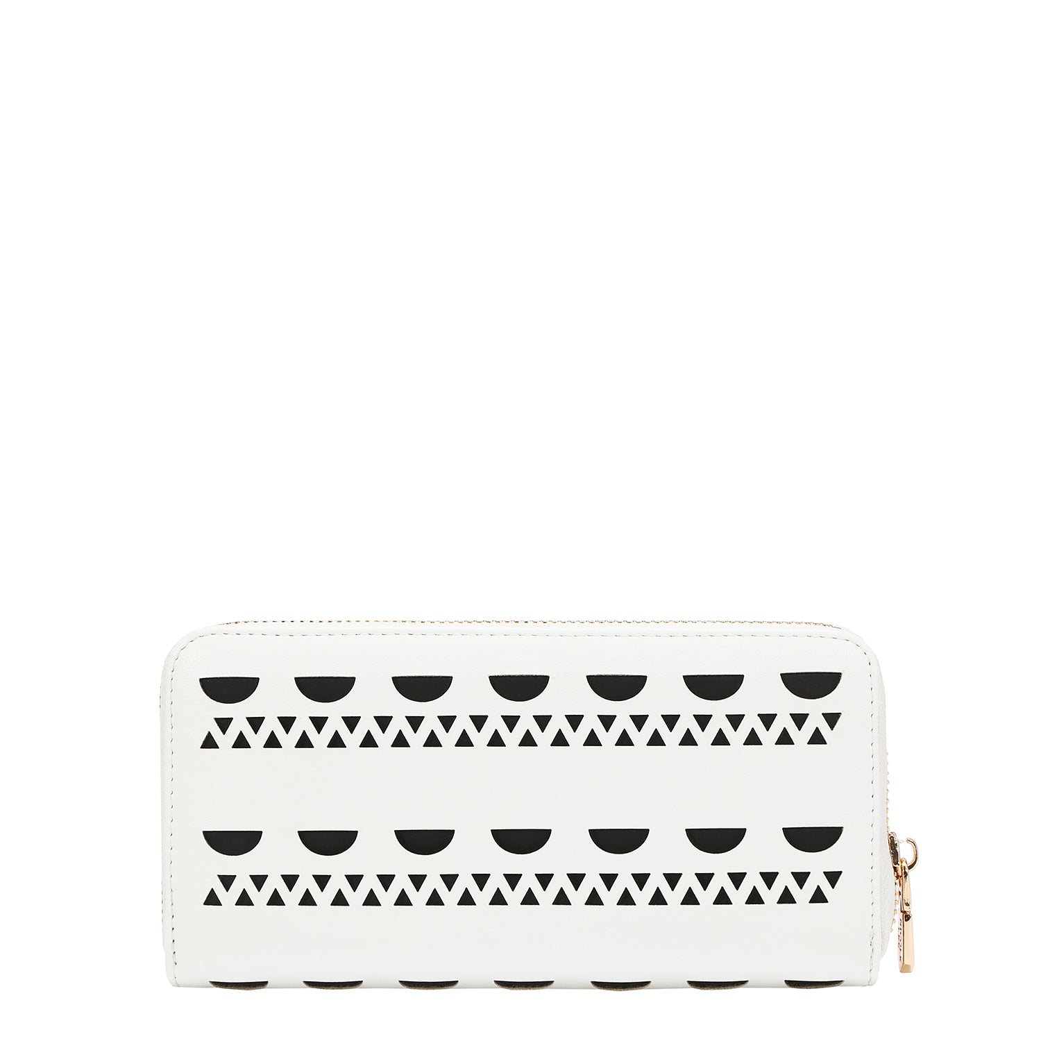 PORTEFEUILLE AVEC CLOUS ARGENTÉS (BLANC)