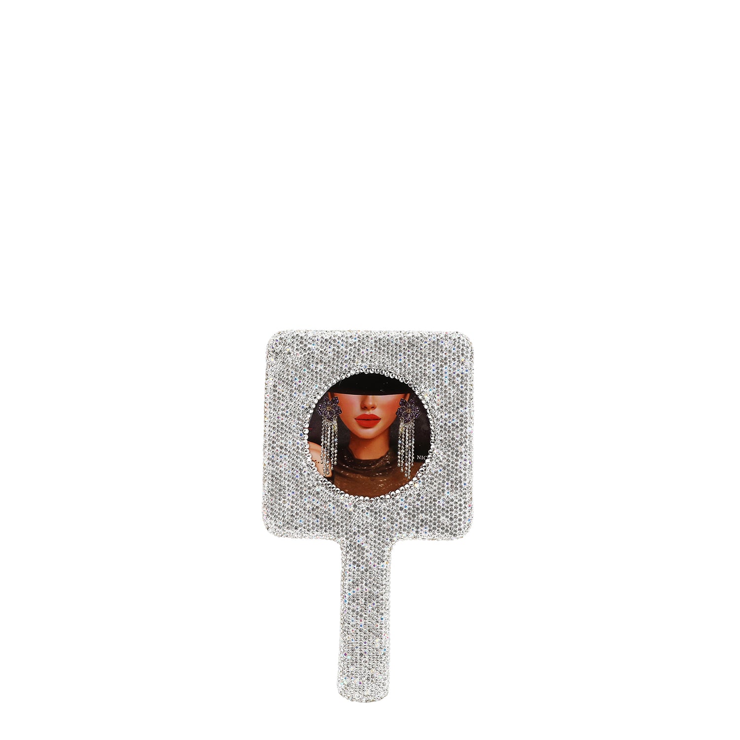 MIROIR À MAIN RECTANGULAIRE (<tc>SAMANTHA LA BELLEZA</tc>)