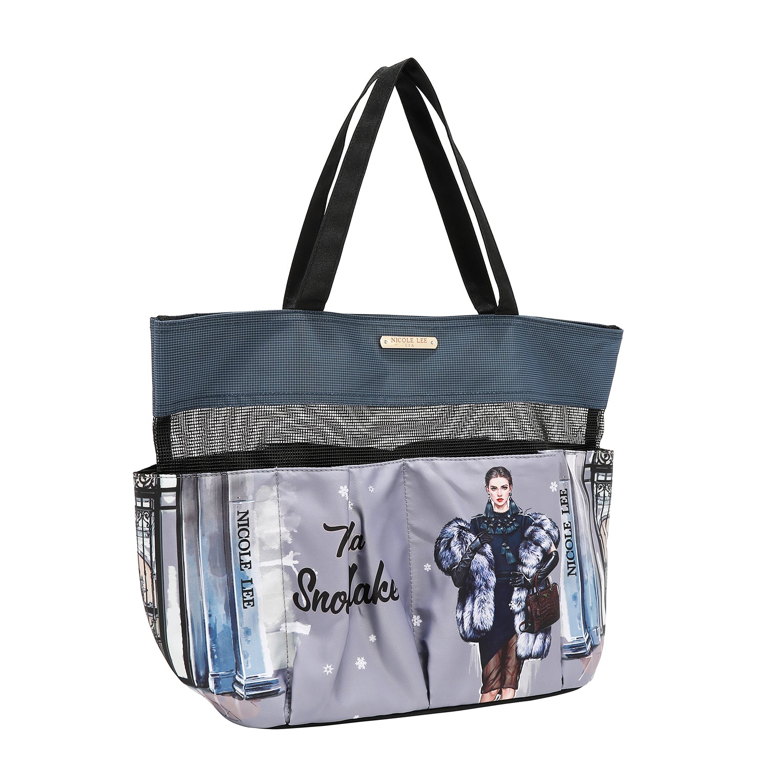 BOLSO ORGANIZADOR CADDY MEDIANO (MODA SNOWFLAKE)
