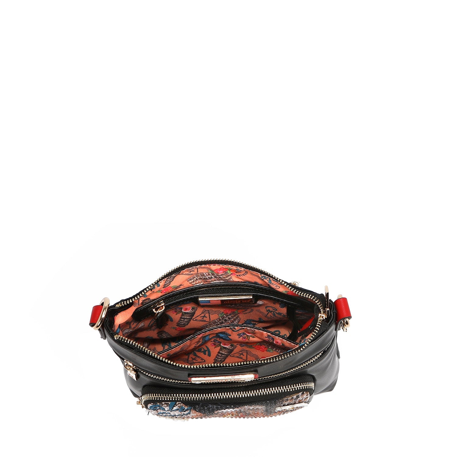 BOLSO CRUZADO CON CREMALLERA (MARTHA TRAVELS ITALY)