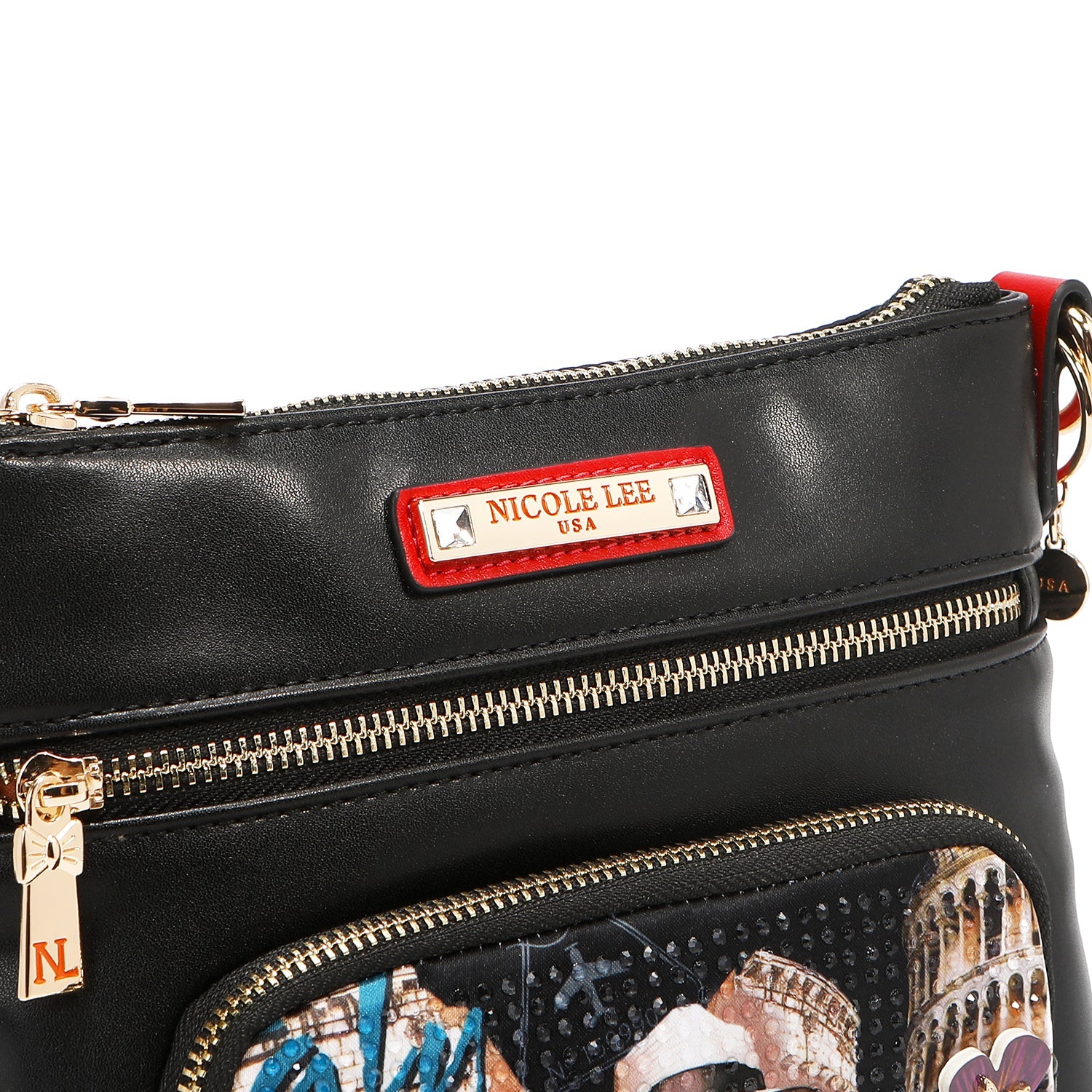 BOLSO CRUZADO CON CREMALLERA (MARTHA TRAVELS ITALY)