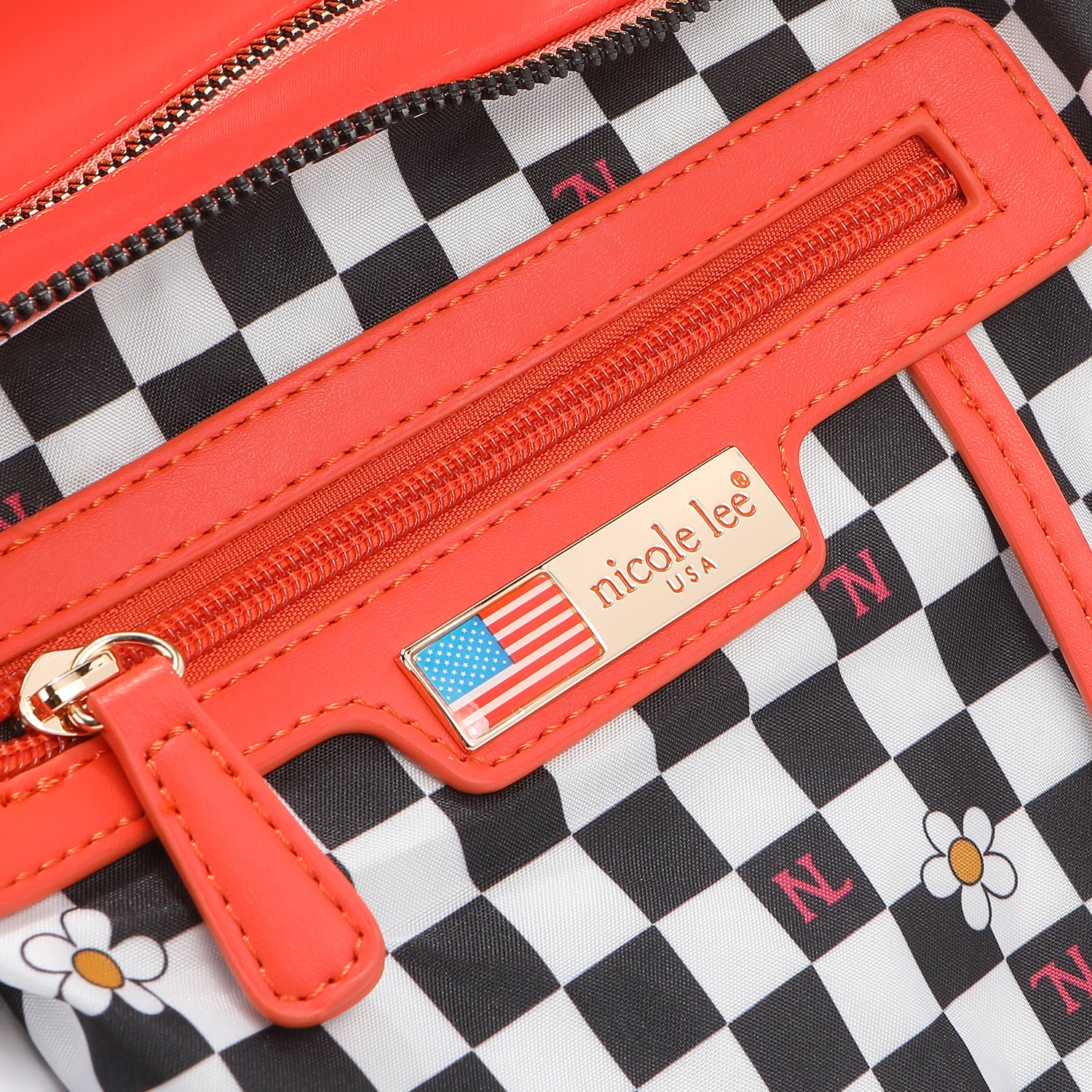 SAC BANDOULIÈRE ACCORDÉON AVEC PATCHS COLORÉS (Orange)