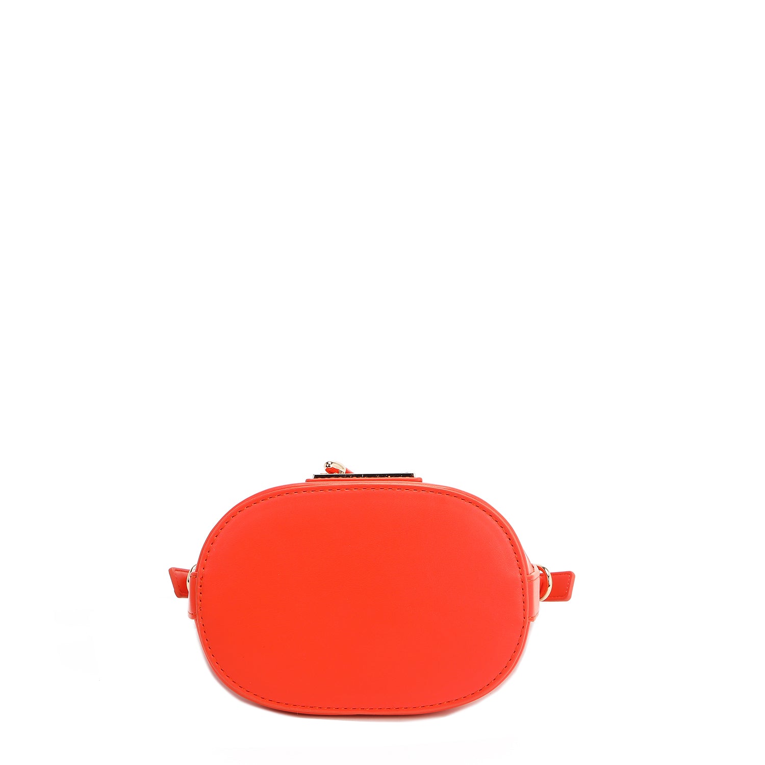 BOLSO CUBO CON PARCHES DE COLORES (Naranja)