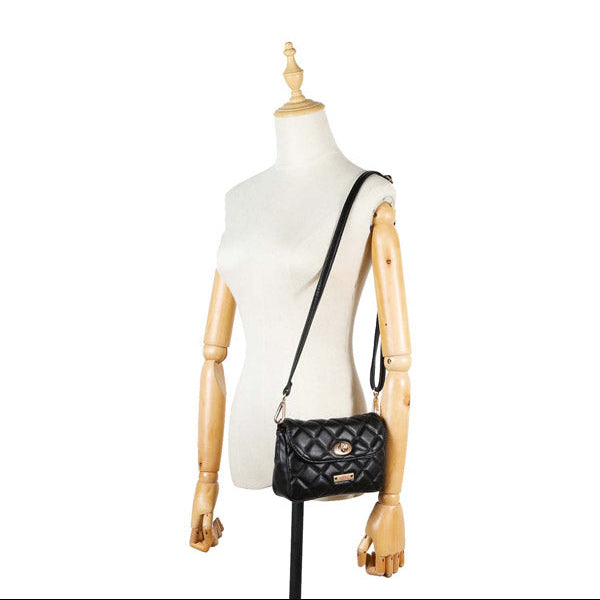 SAC DE TAILLE REMBOURRÉ/SAC À BANDOULIÈRE (NOIR)