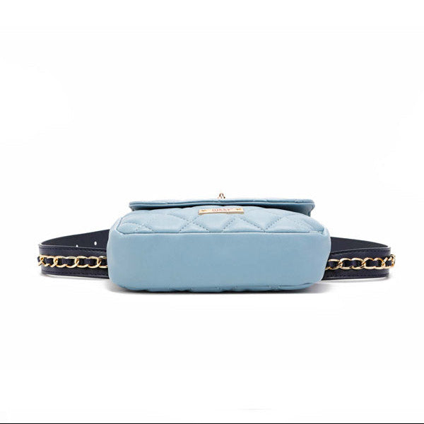 SAC DE TAILLE REMBOURRÉ/SAC À BANDOULIÈRE (BLEU)