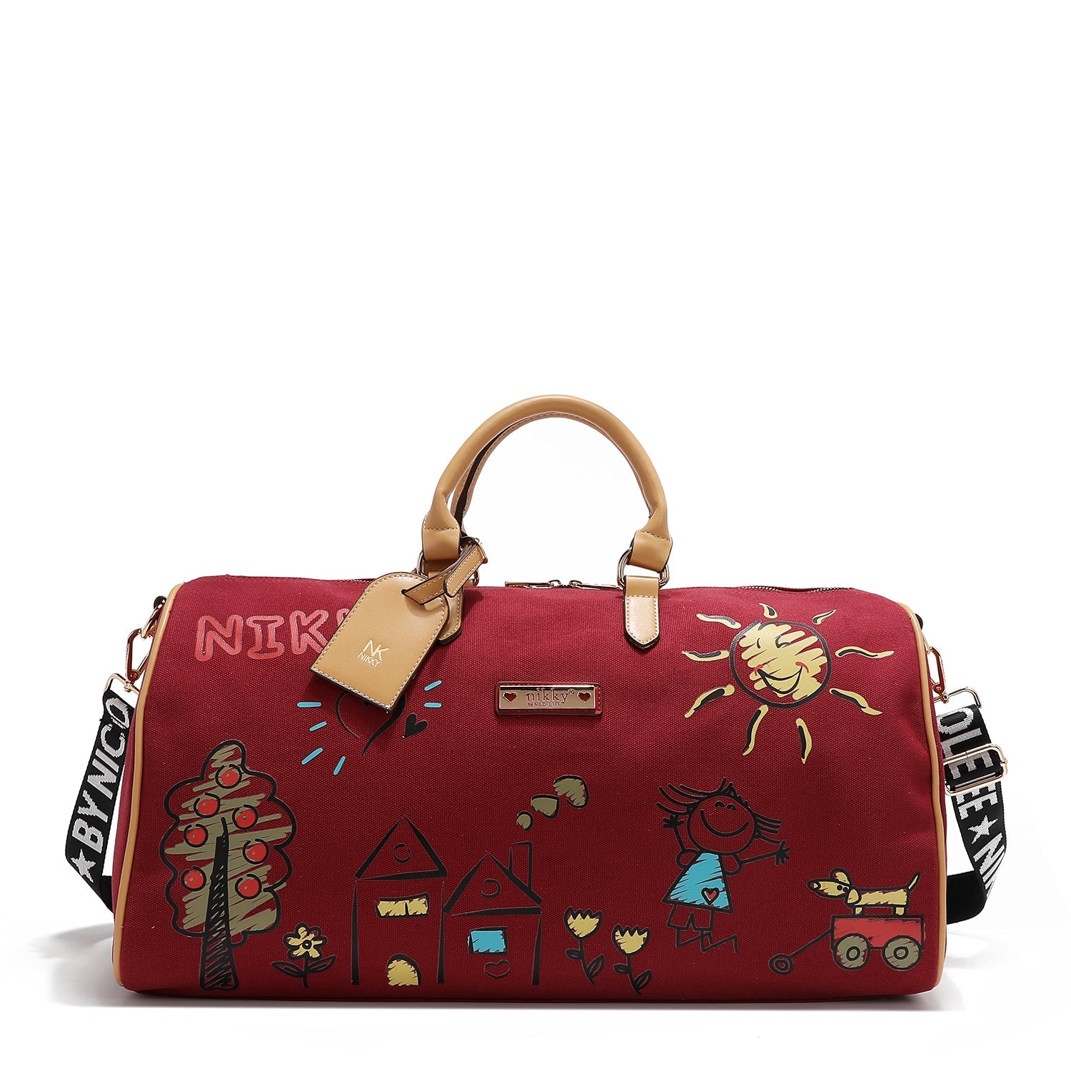 CANVAS GYM BAG <tc>NIKKY</tc> (RED)